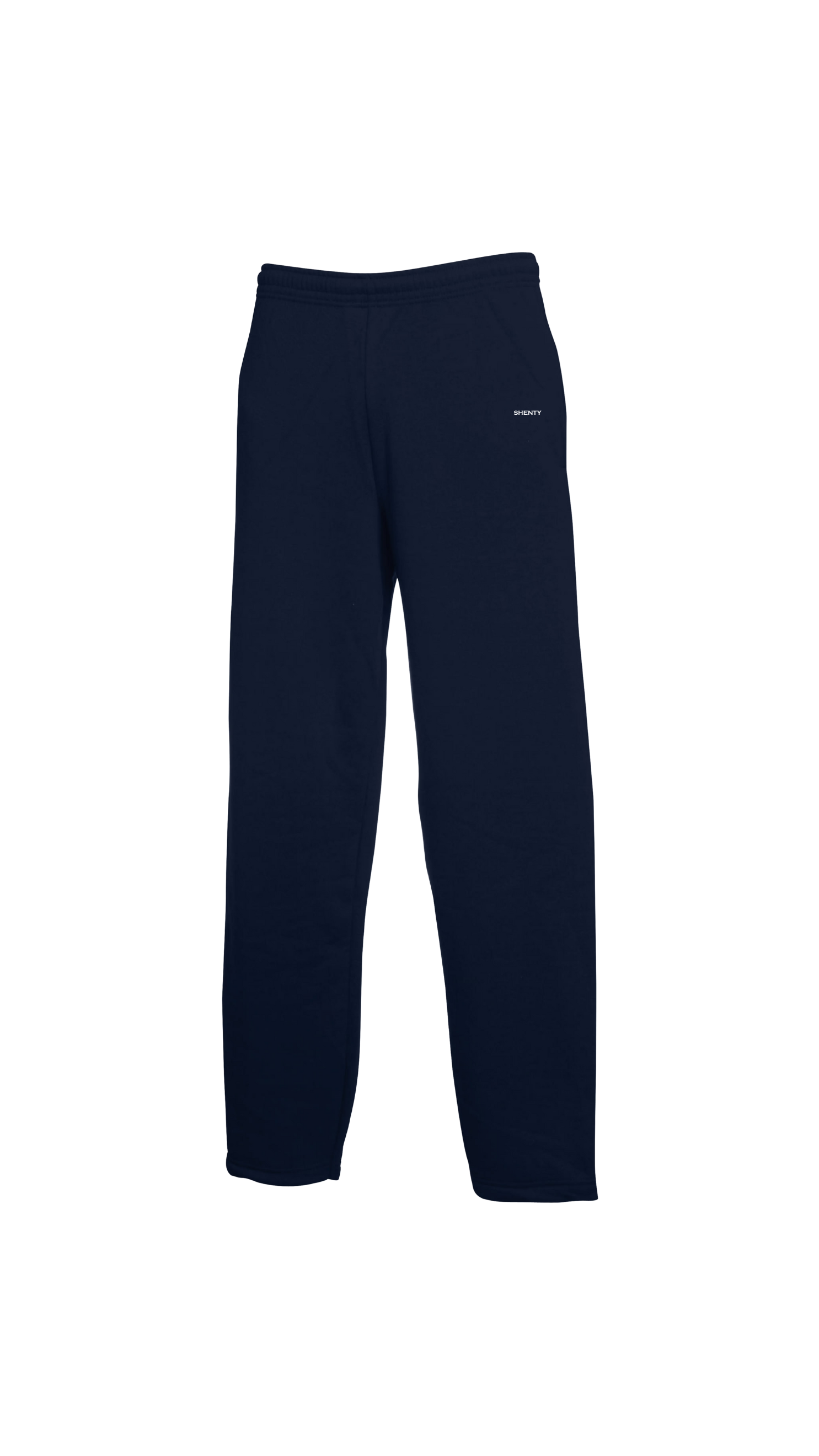 Pantalón de chándal unisex con pernera abierta en algodón orgánico - Negro | shenty