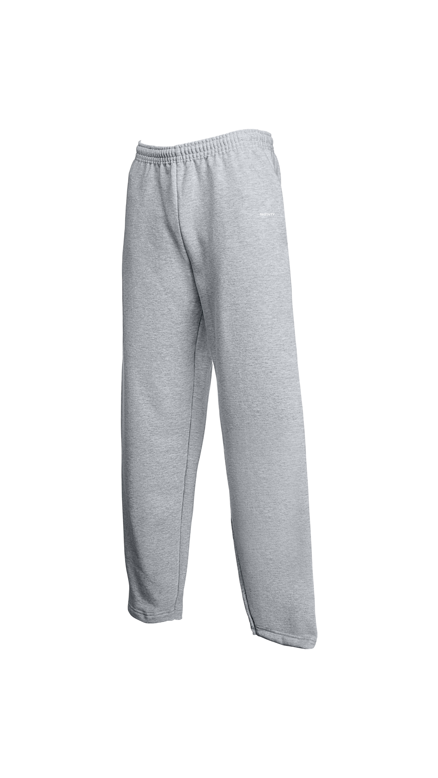 Pantalón de chándal unisex con pernera abierta en algodón orgánico - Negro | shenty