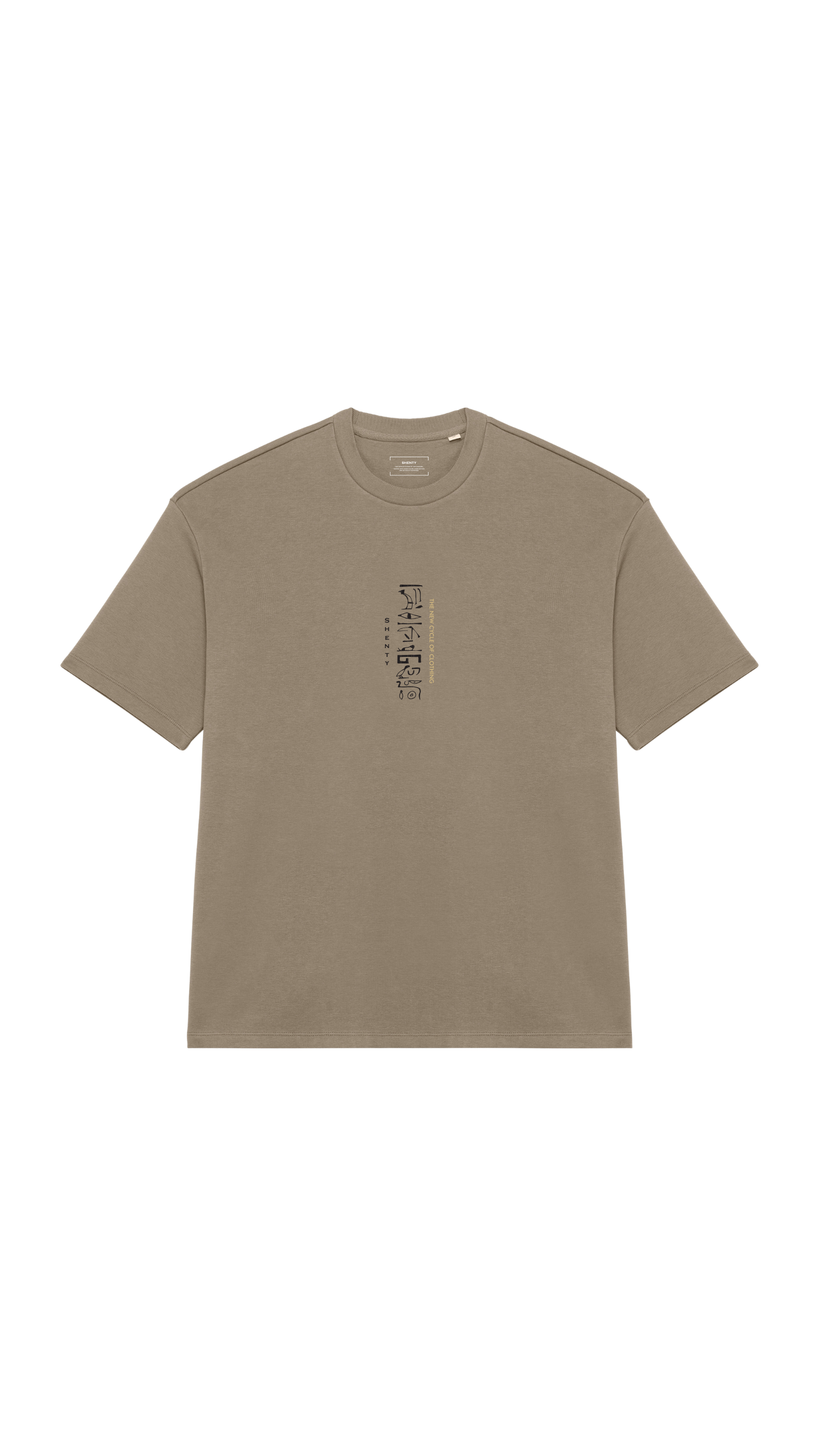 #14 T-shirt Oversized in Felpa "Antico Egitto"
