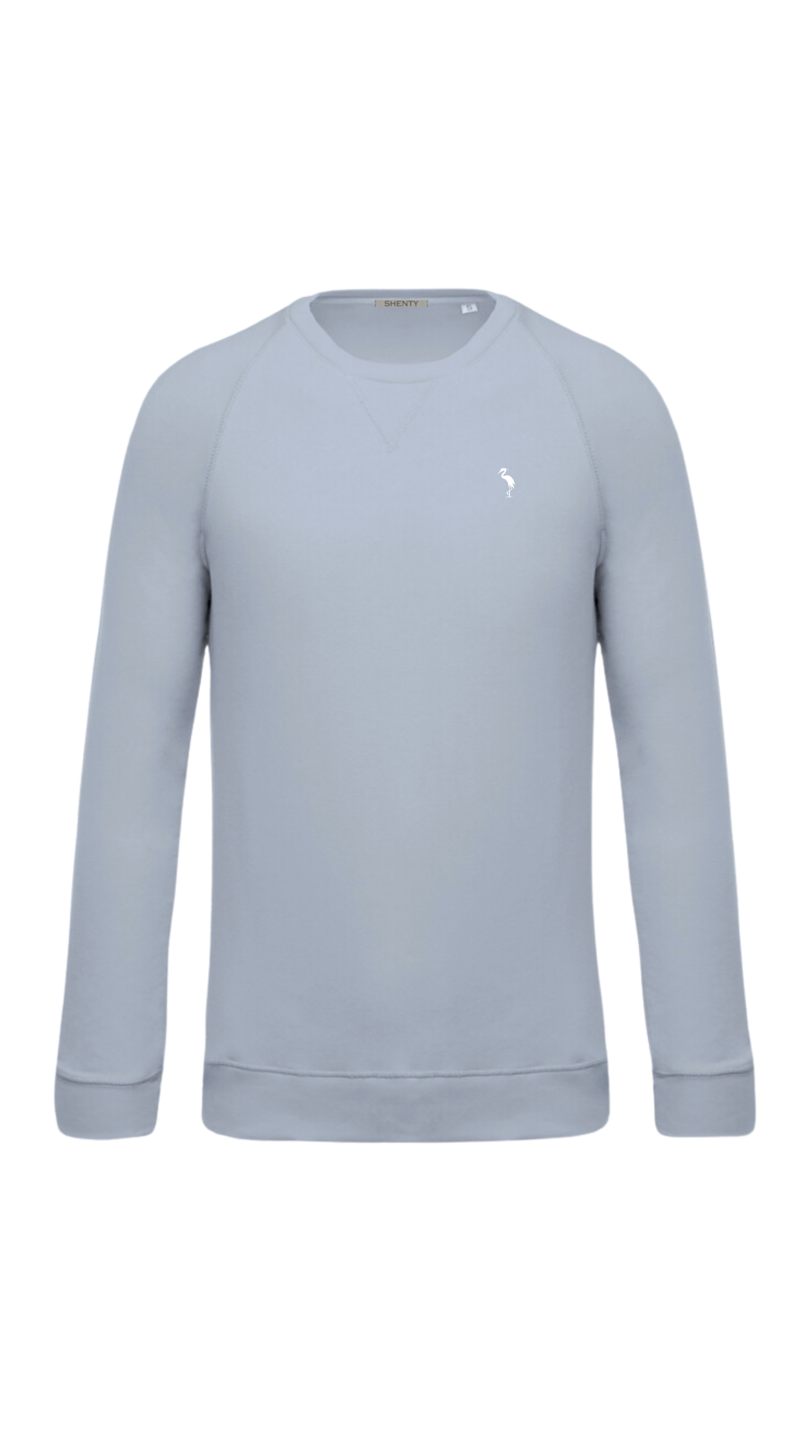 Felpa Girocollo in French Terry - Grigio Neve | Shenty