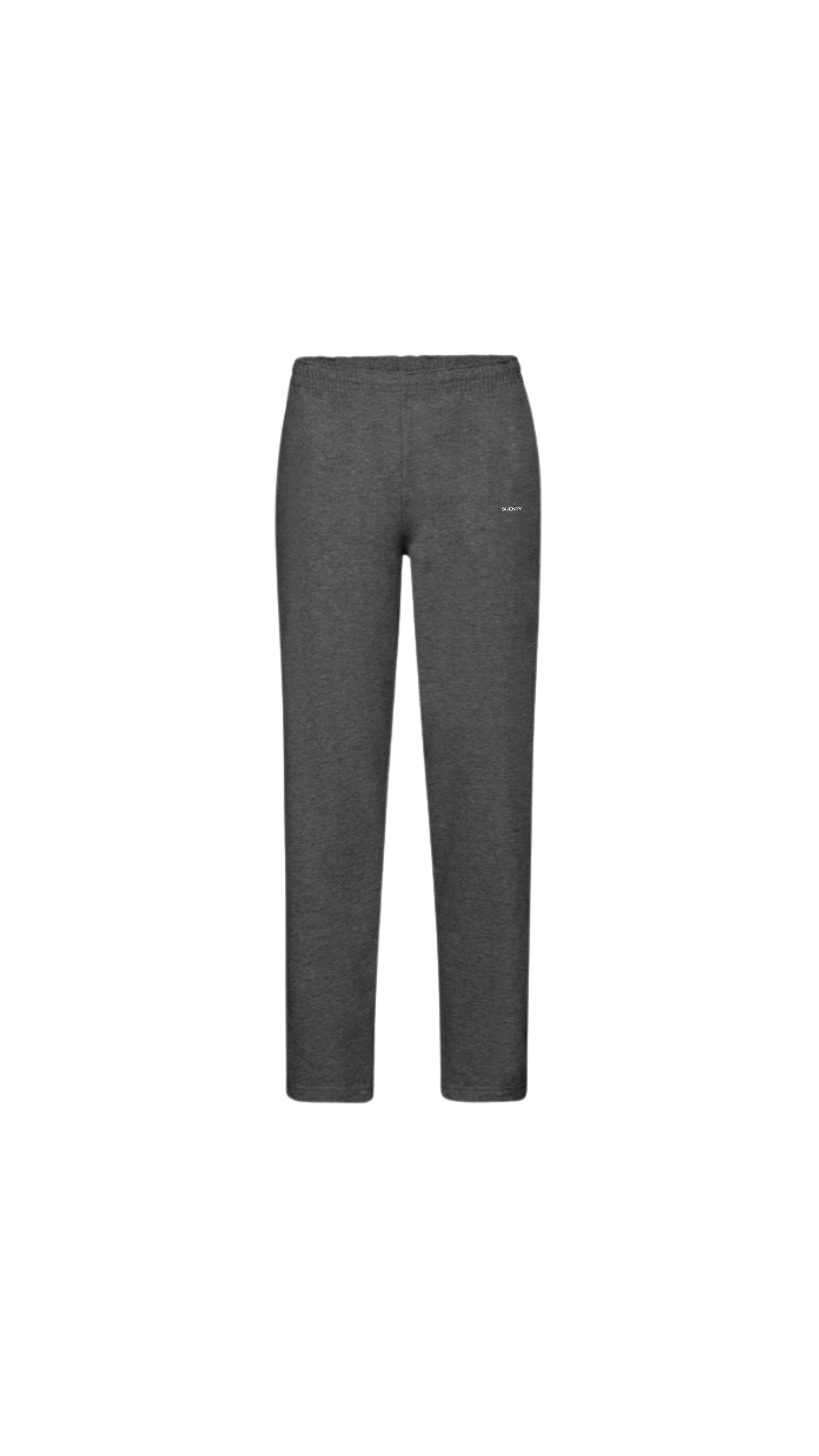 Pantalón de Chándal Unisex con Pernera Abierta en Algodón Orgánico - Gris Oscuro | shenty