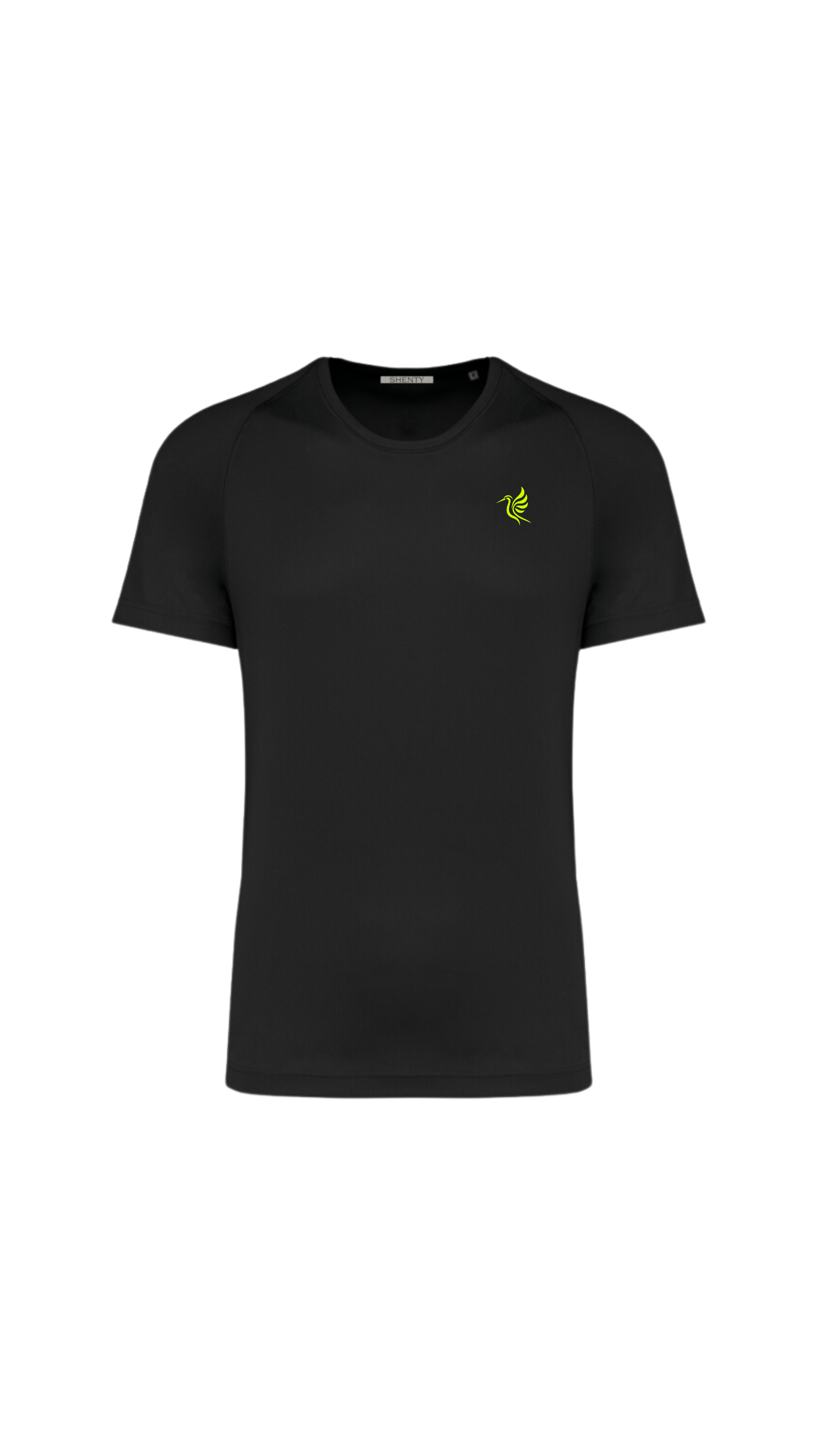 T-shirt Sport in tessuto riciclato - Black