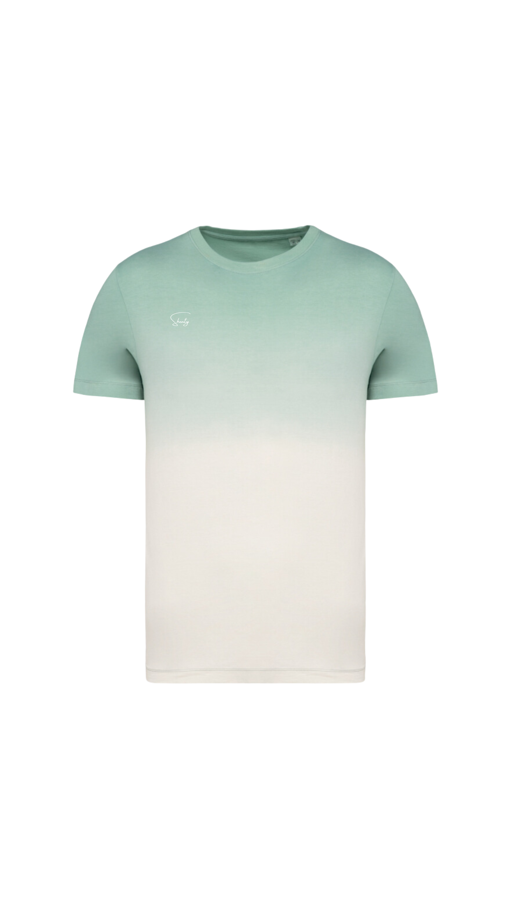 T-shirt Organic Dip Dye - Salvia