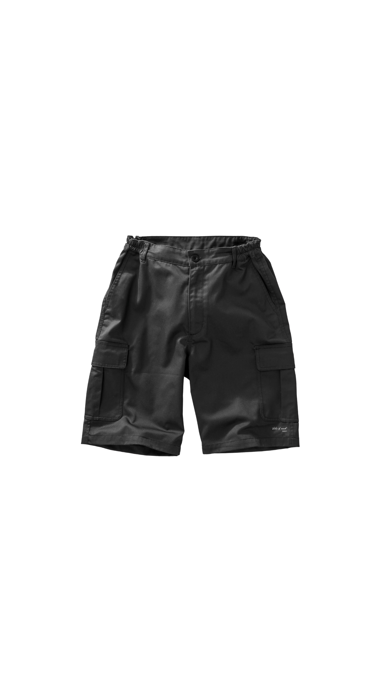 Pantaloncini Cargo in tessuto riciclato - Nero