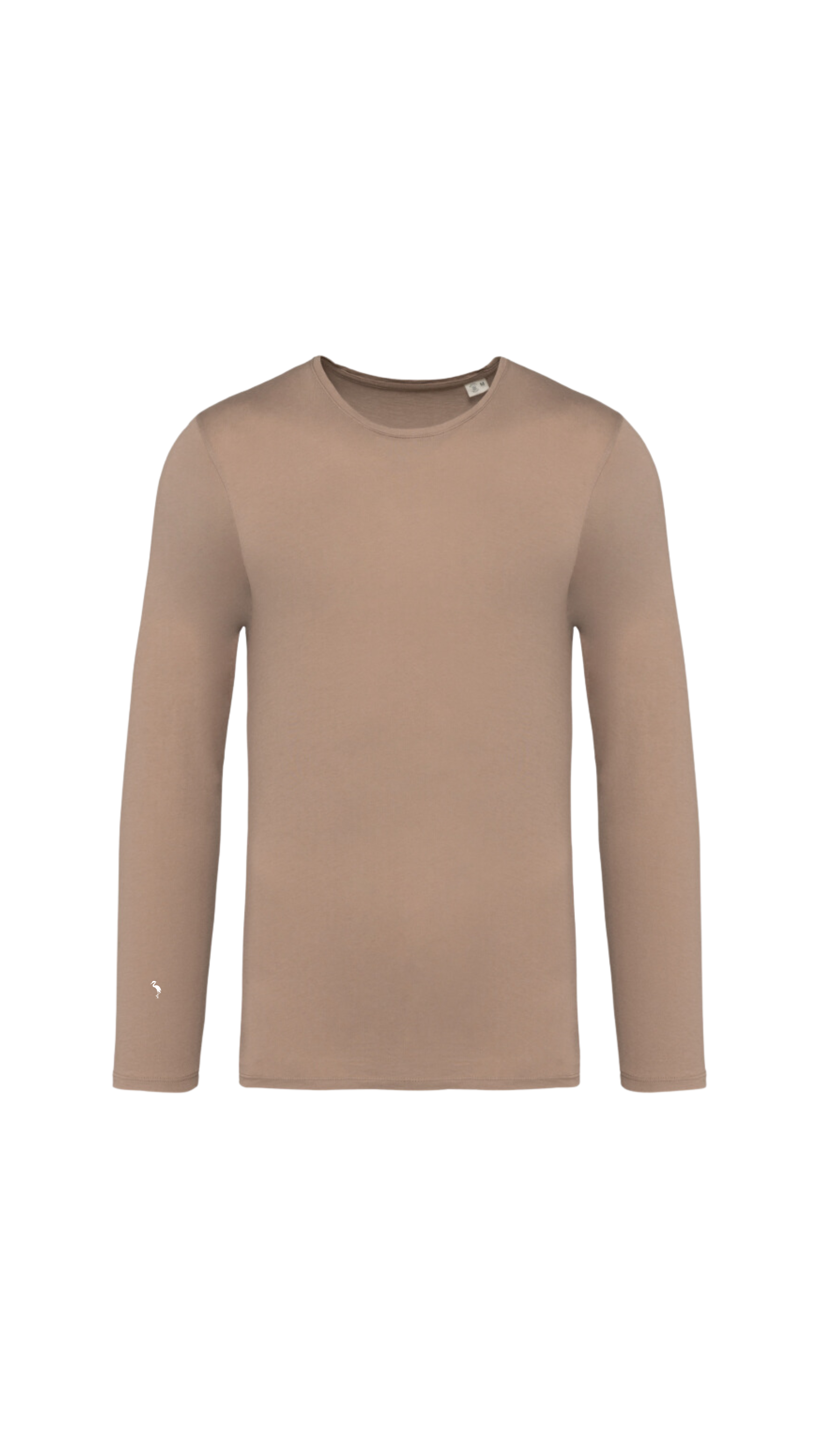 Camiseta Orgánica Manga Larga - Café