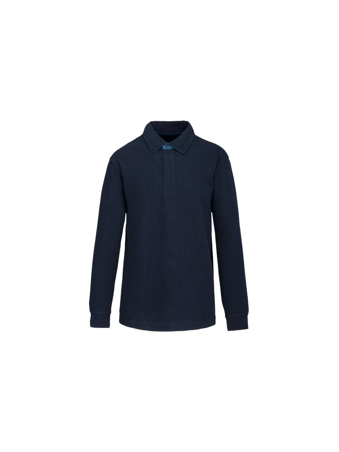 Polo a Coste in Cotone Biologico - Blue Navy | Shenty