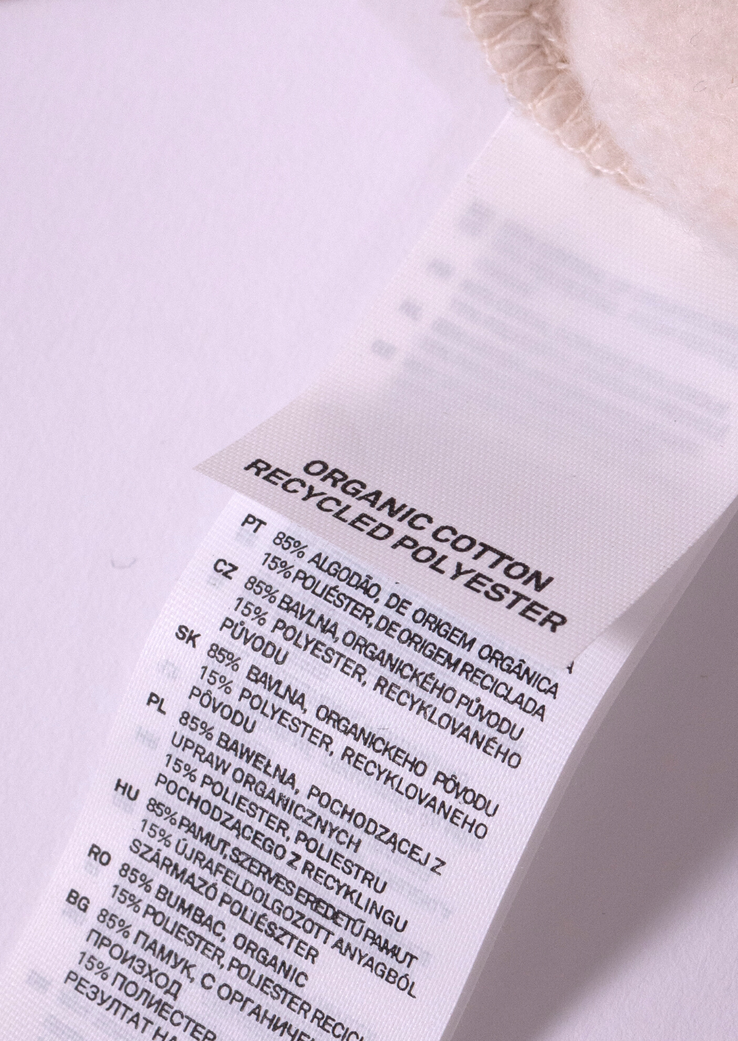 Etichetta Cotone organico