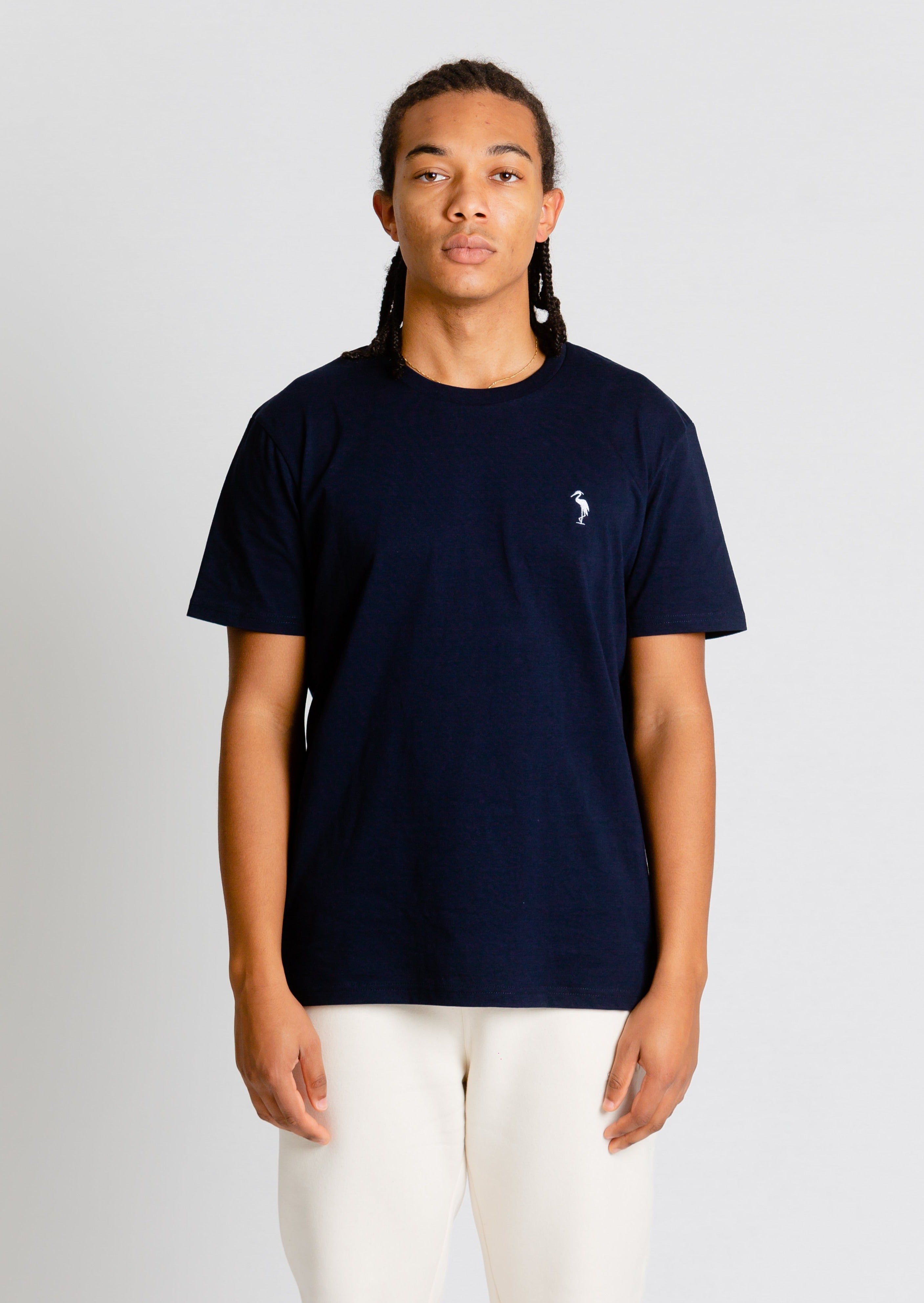 T-shirt cotone organico blu 1