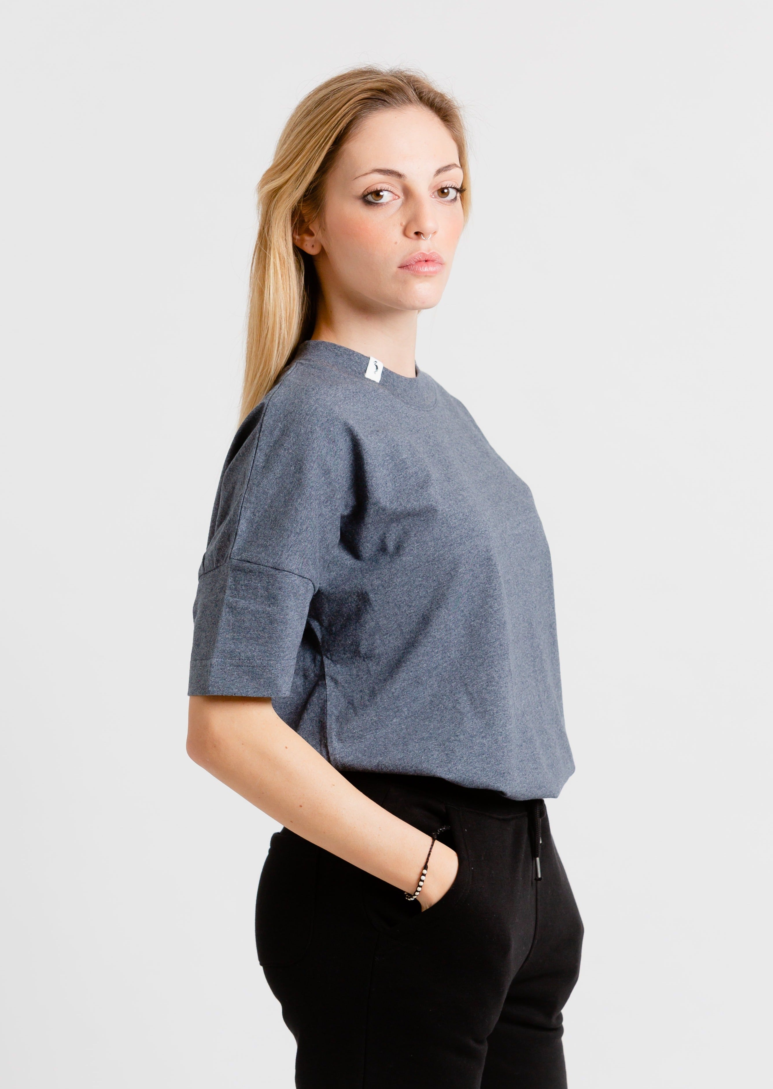 T-shirt oversized cotone riciclato 8