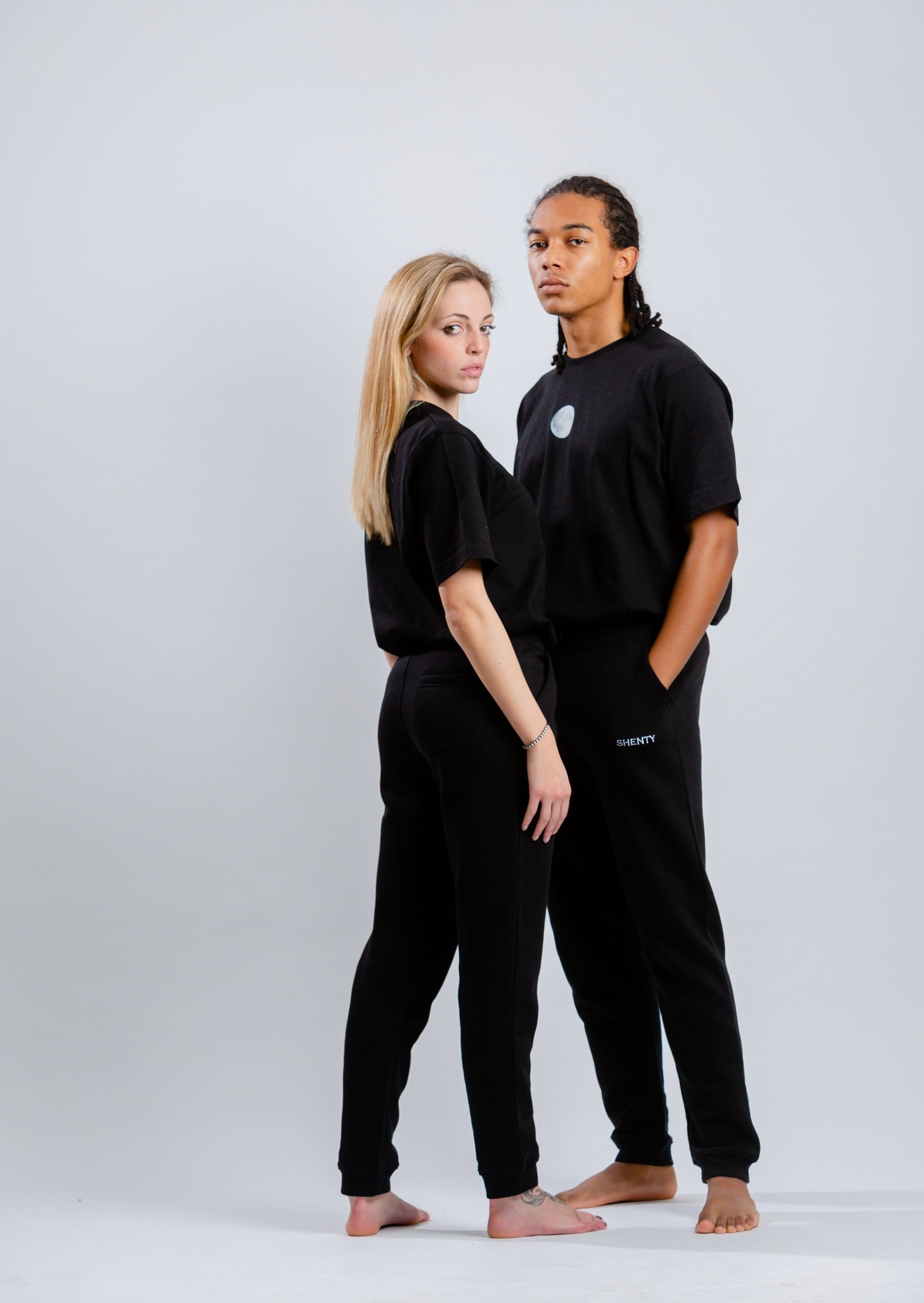 Pantaloni cotone organico Nero 1