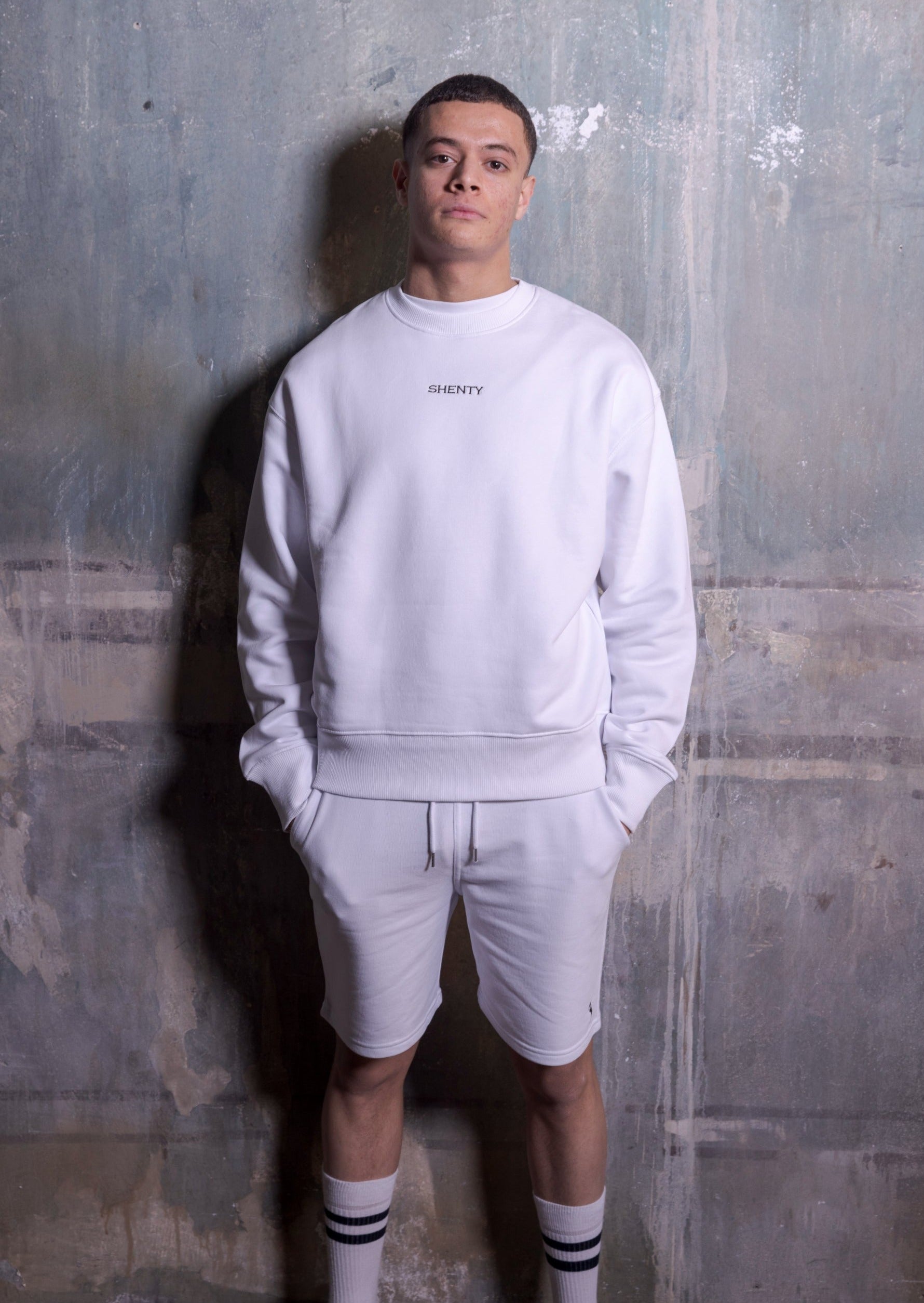 Felpa Oversized cotone organico Bianca 2