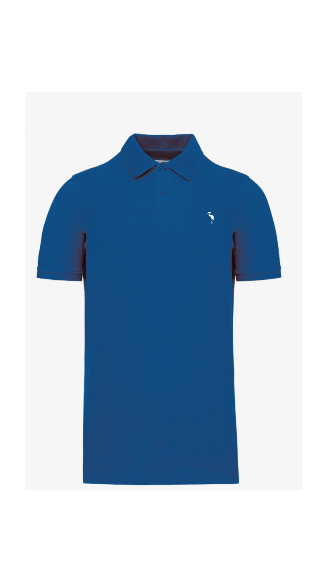 Polo piquè Logo - Blu Reale