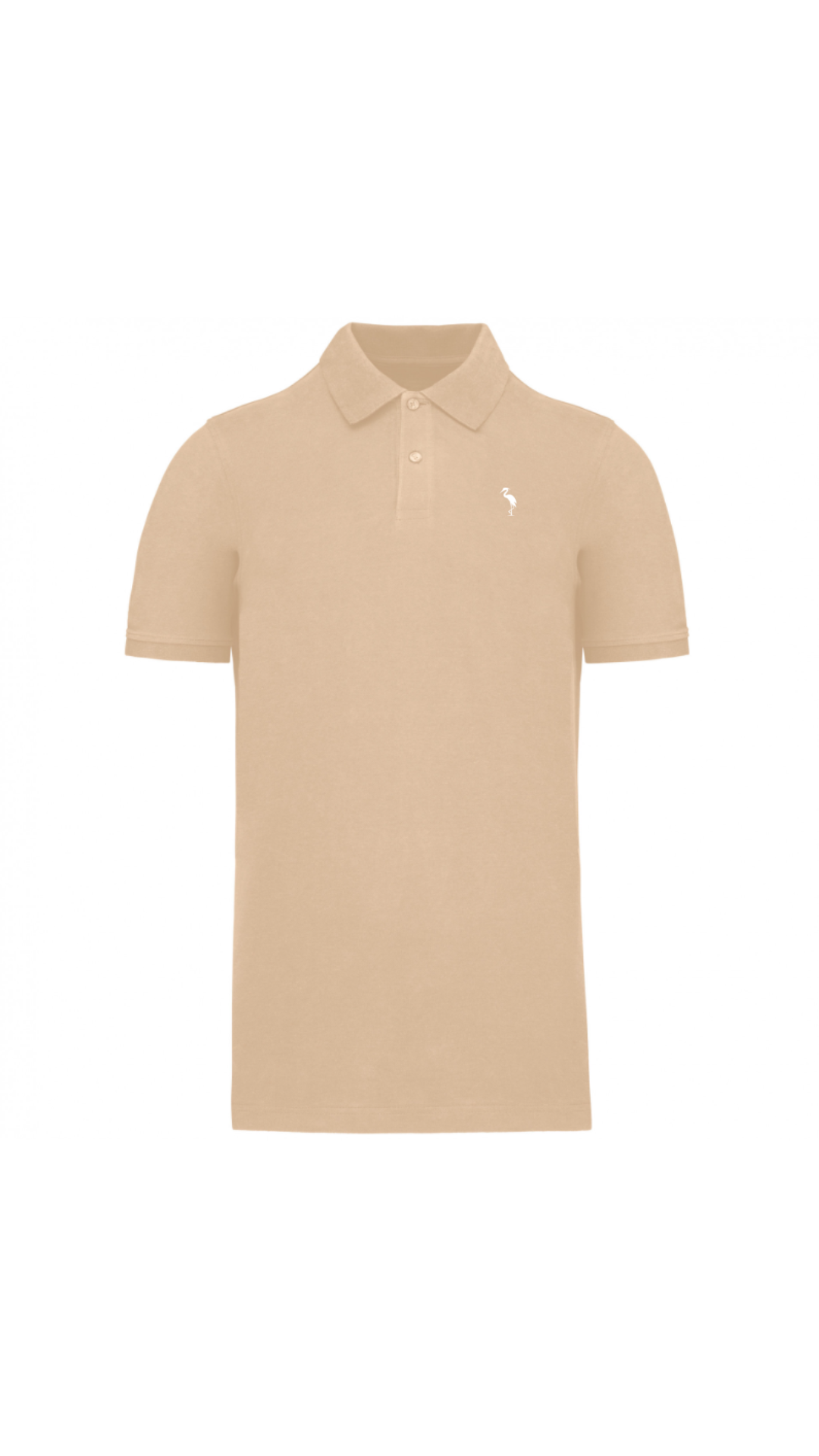 Polo piquè Logo - Cappuccino