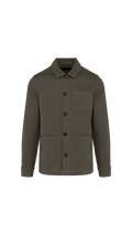 Giacca Worker Cotone Bio  - Olive Dust | Shenty