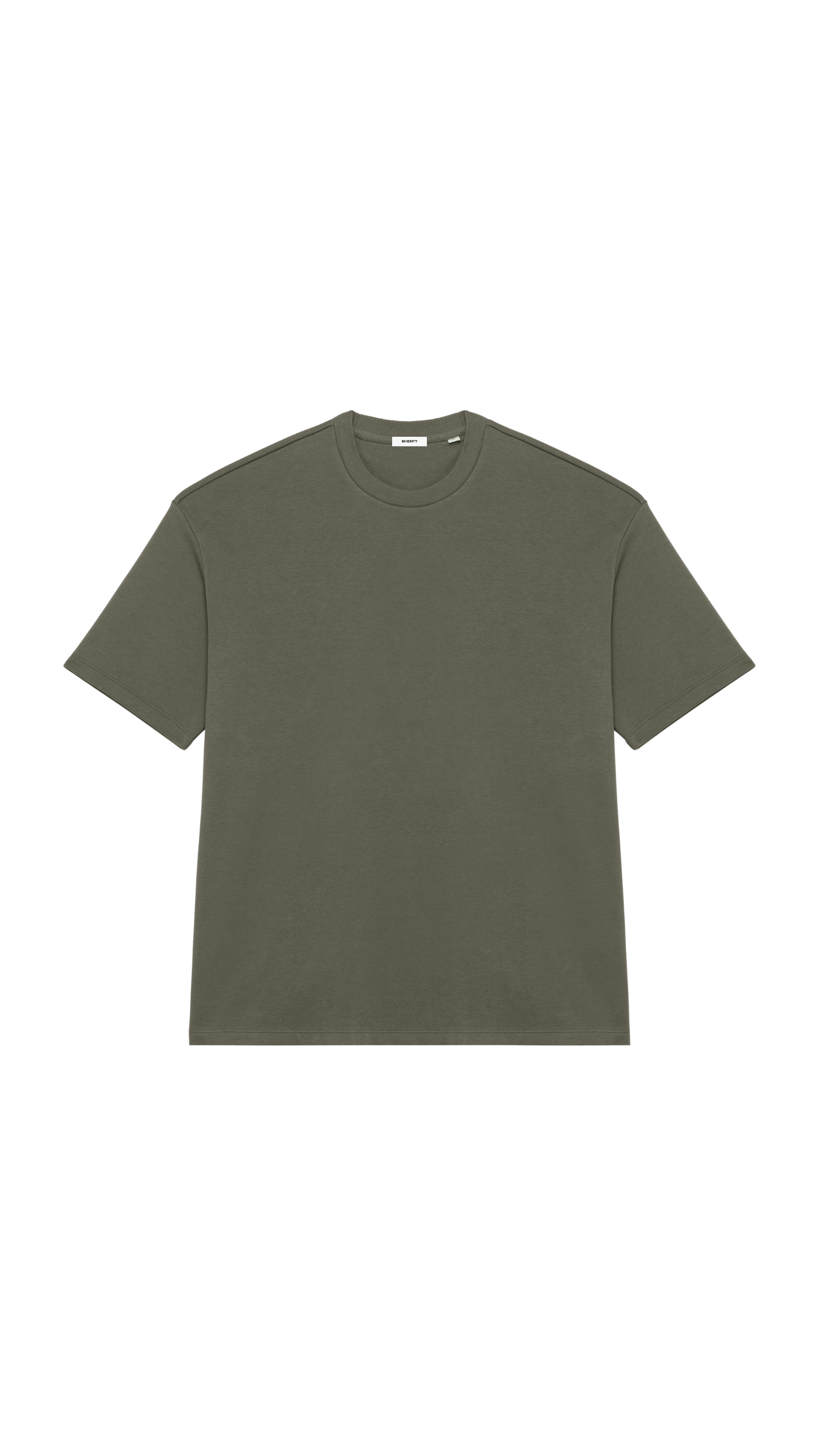T-shirt in Felpa Oversized - Kaki | Shenty