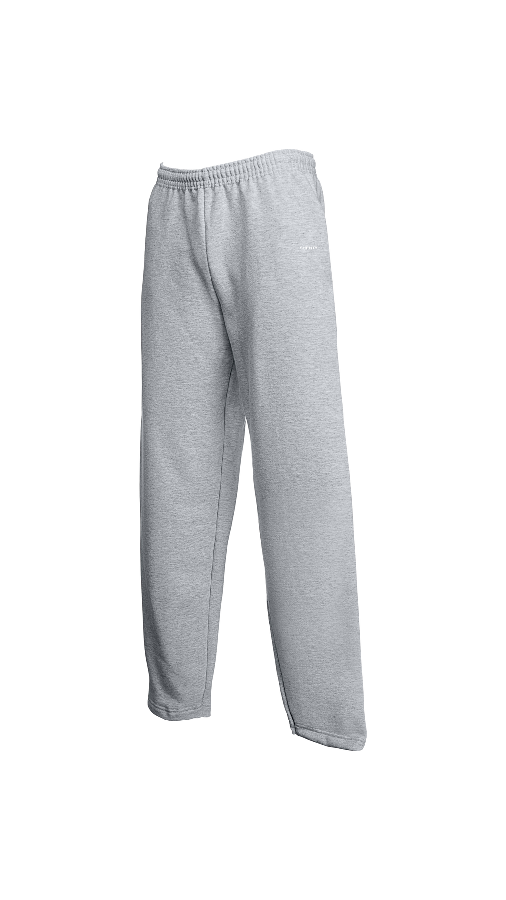 Pantalón de chándal unisex con pernera abierta en algodón orgánico - Negro | shenty