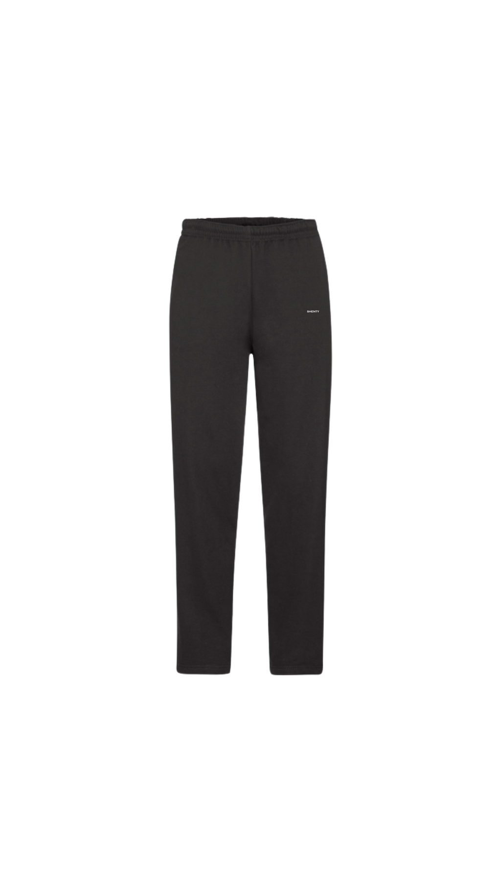 Pantalone Tuta Open Leg Unisex Cotone Bio - Nero | Shenty