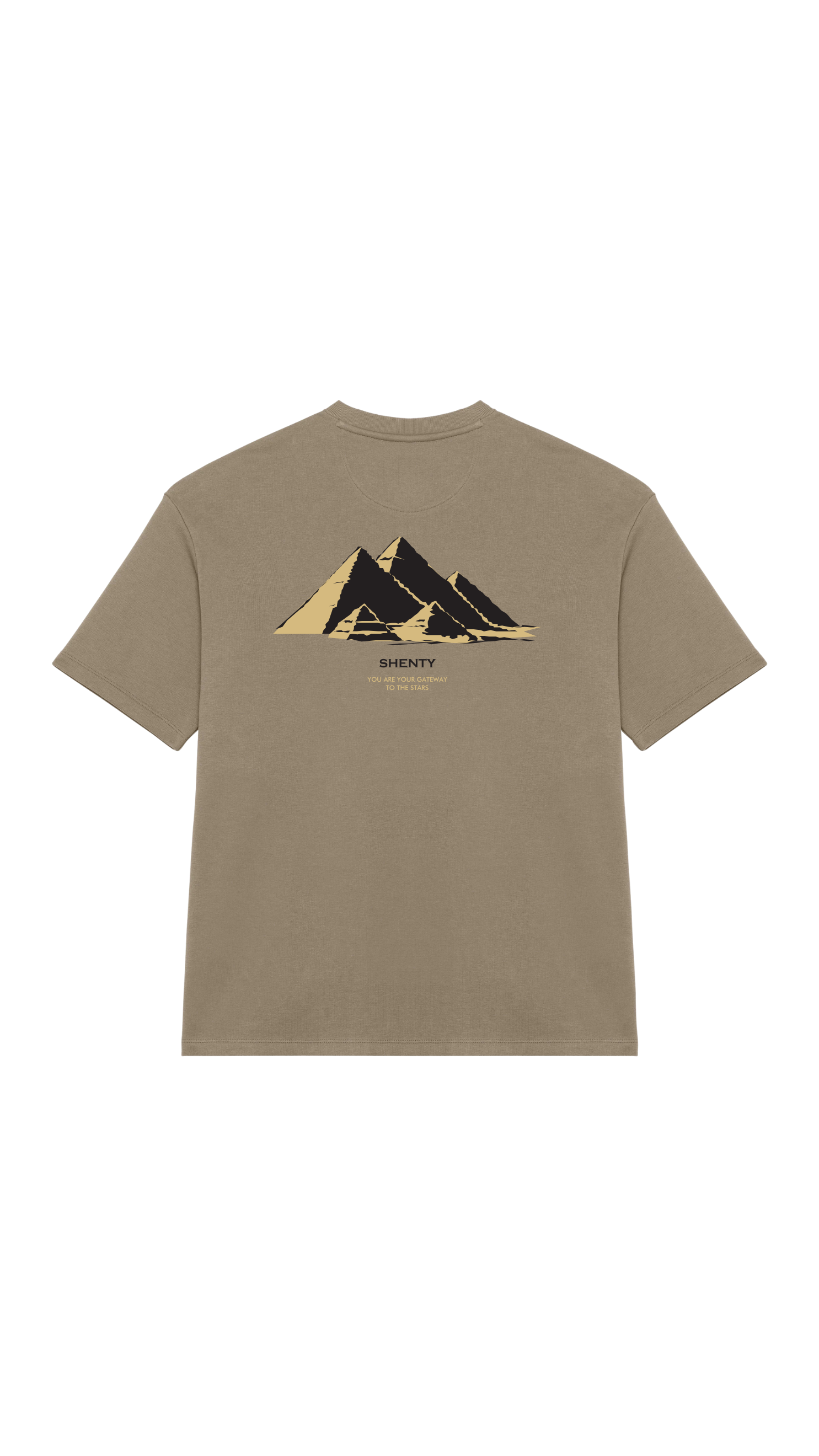 #14 T-shirt Oversized in Felpa "Antico Egitto"
