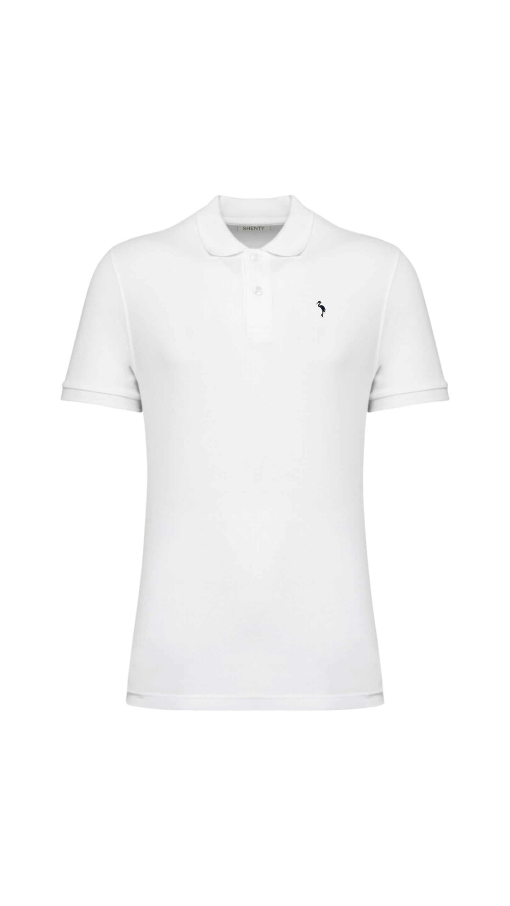 Polo Logo Bio - Bianco