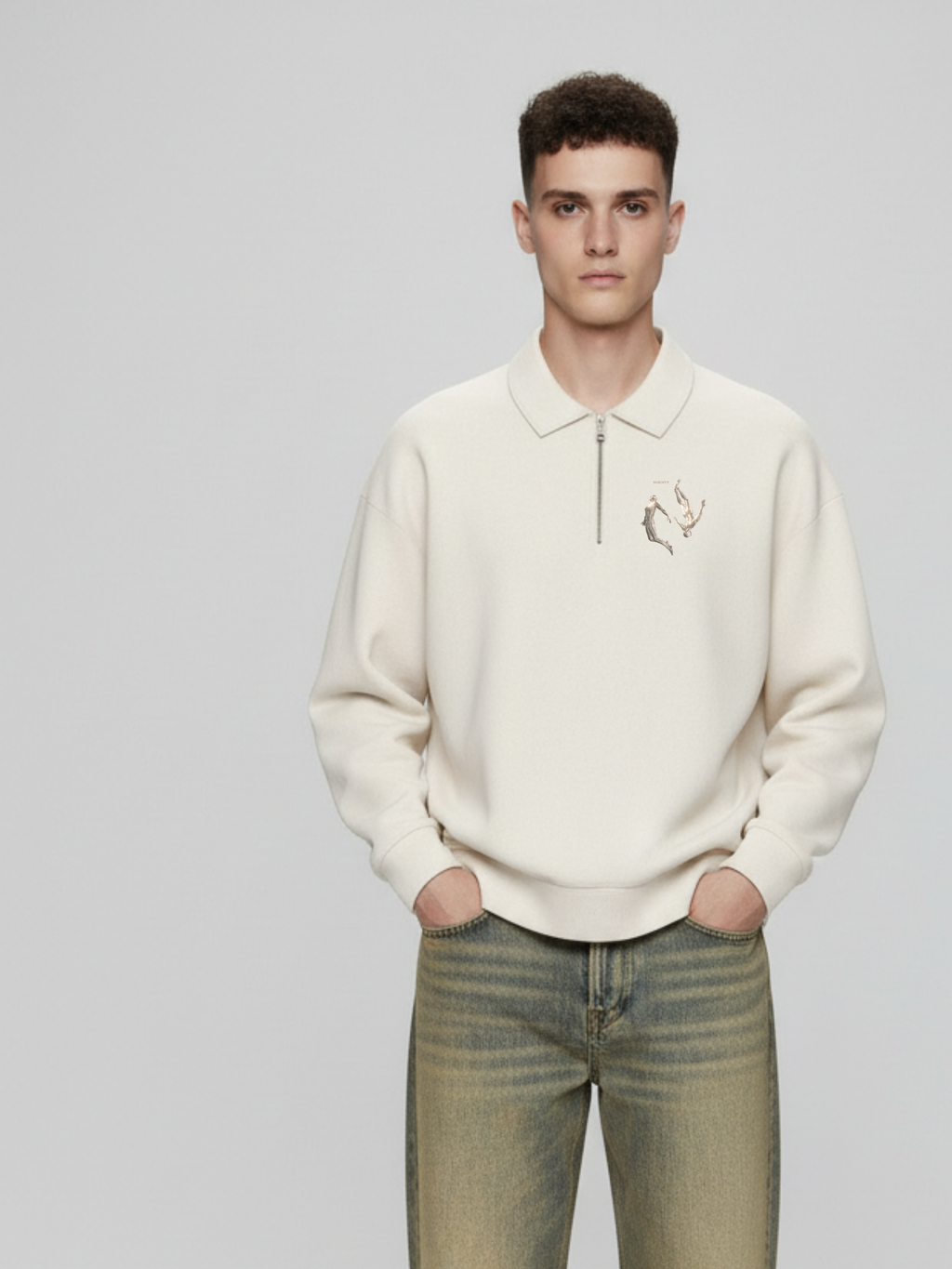 #32 Felpa Polo "Human State"