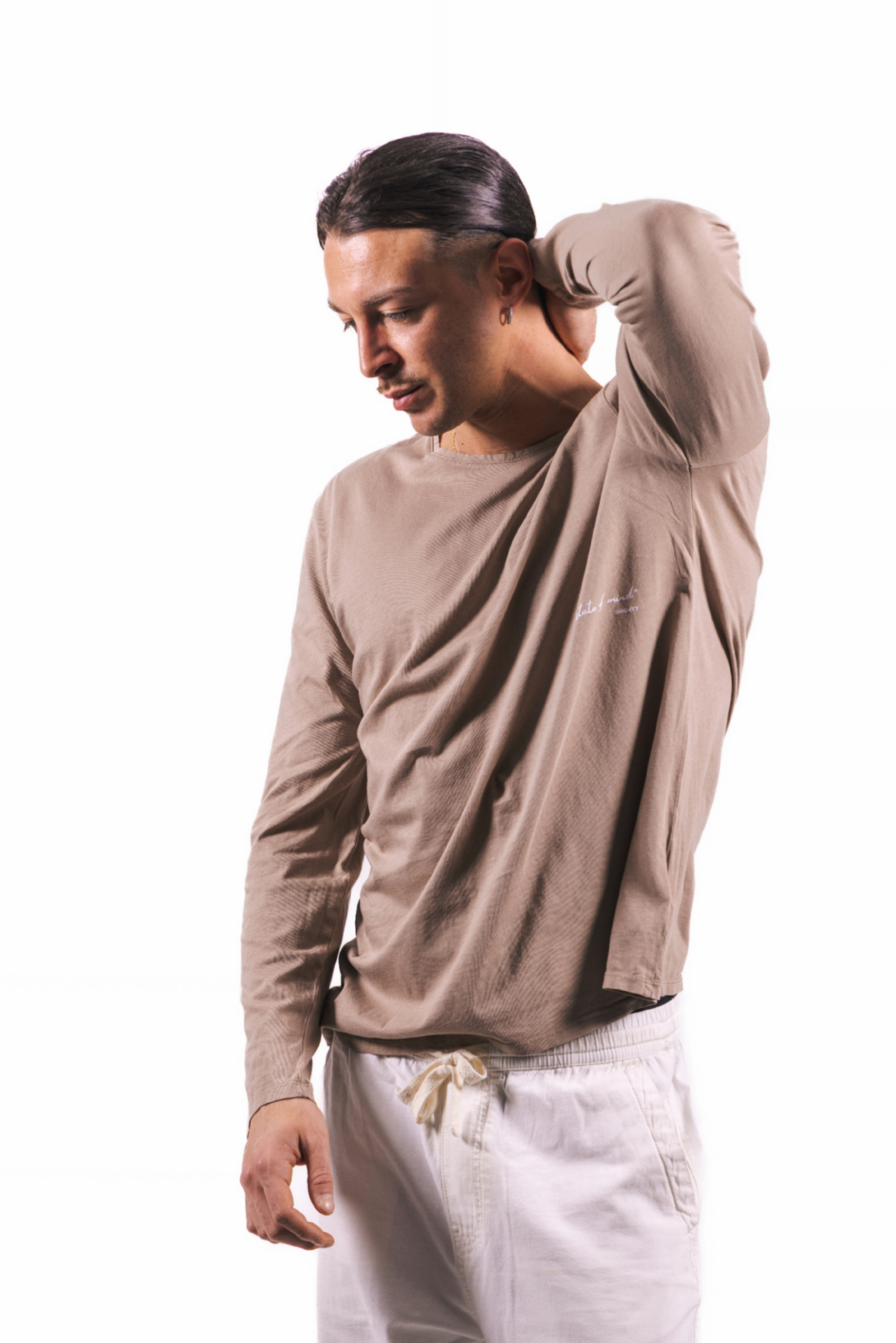 T-shirt Manica Lunga Bio - Caffèlatte | Shenty