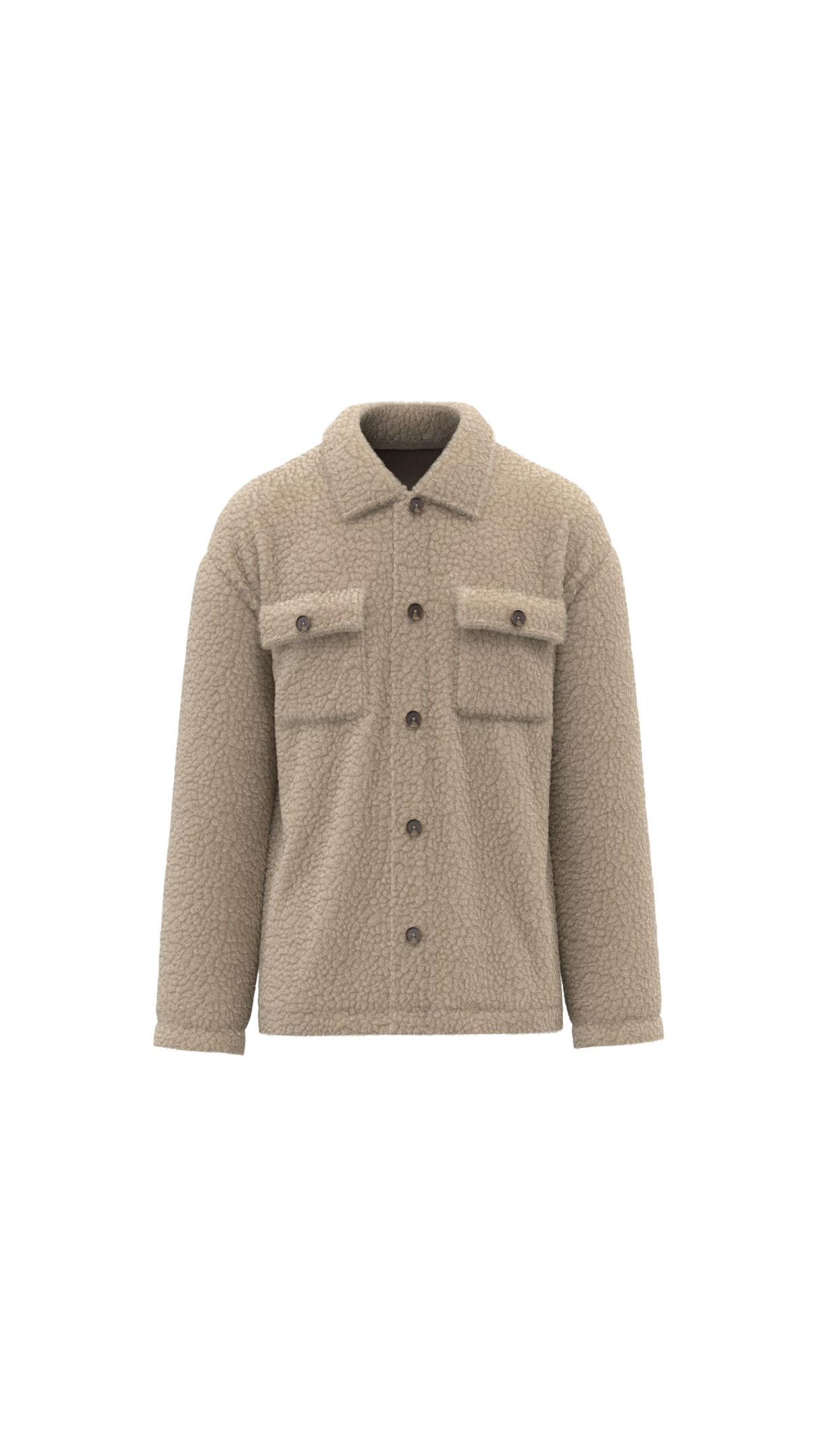 Giacca in Sherpa riciclato - Deserto | Shenty