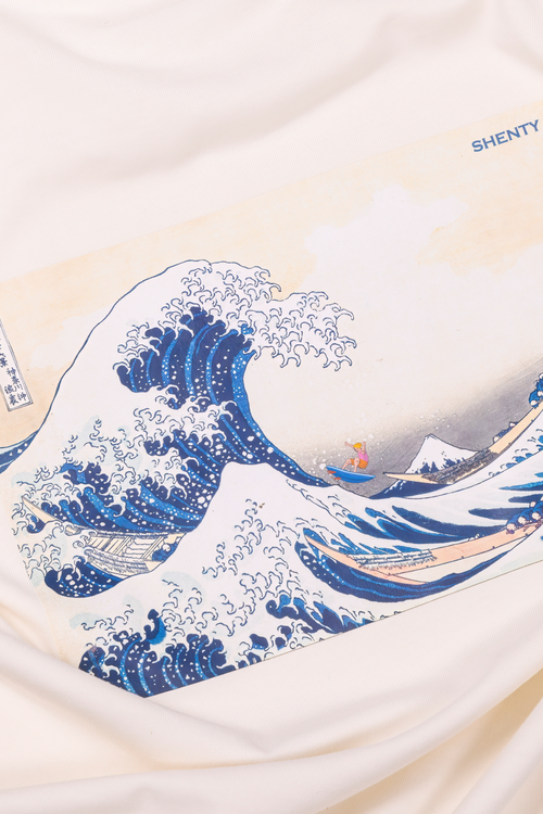 #7 T-shirt Organic Oversized "The Great Wave"