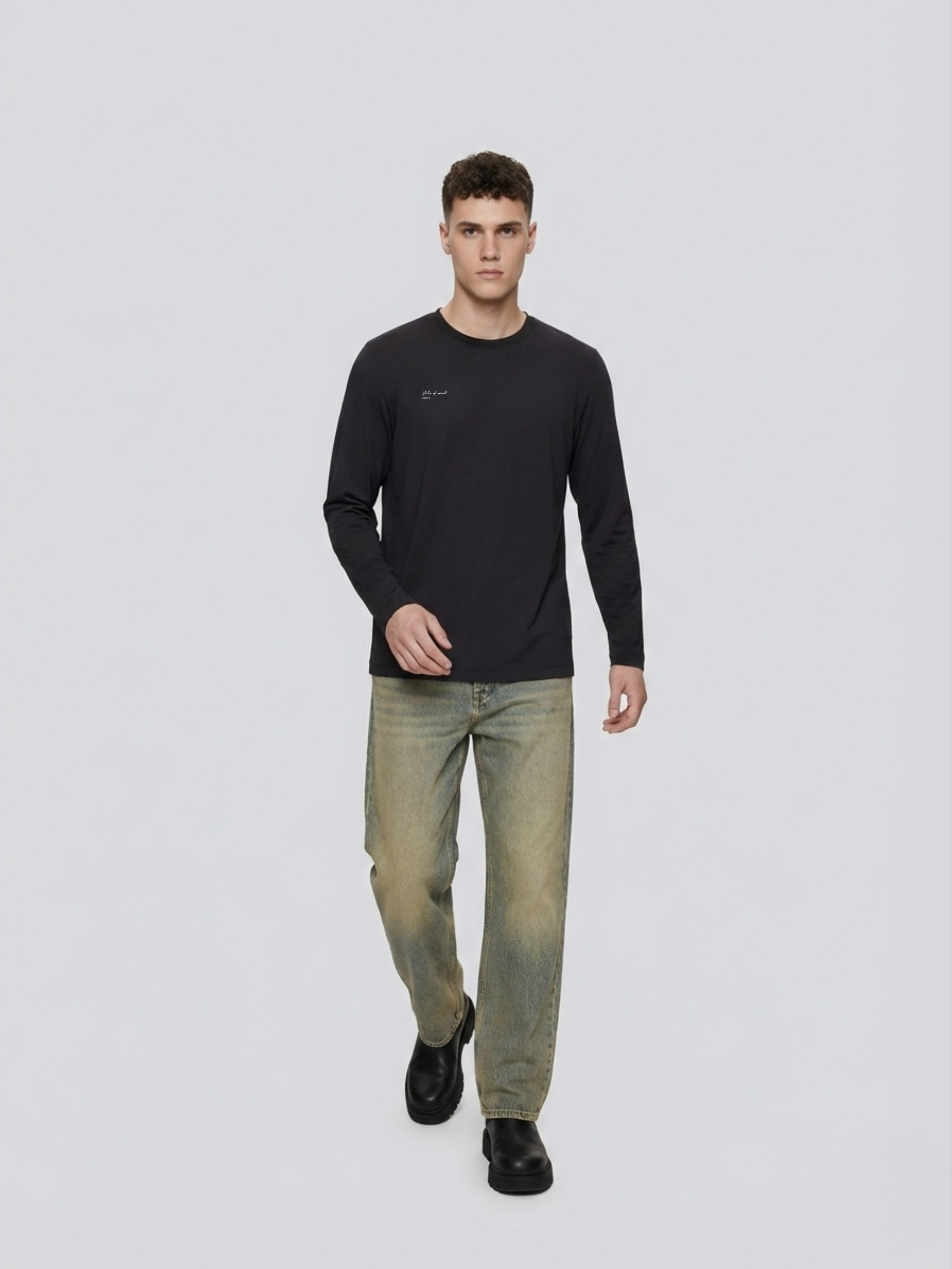 T-shirt Longsleeve Bio "State of Mind" - 3 Colori | Shenty