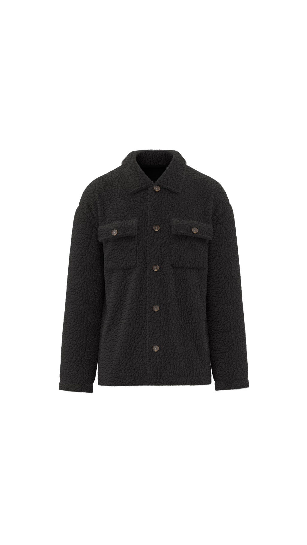 Giacca in Sherpa riciclato - Nero | Shenty