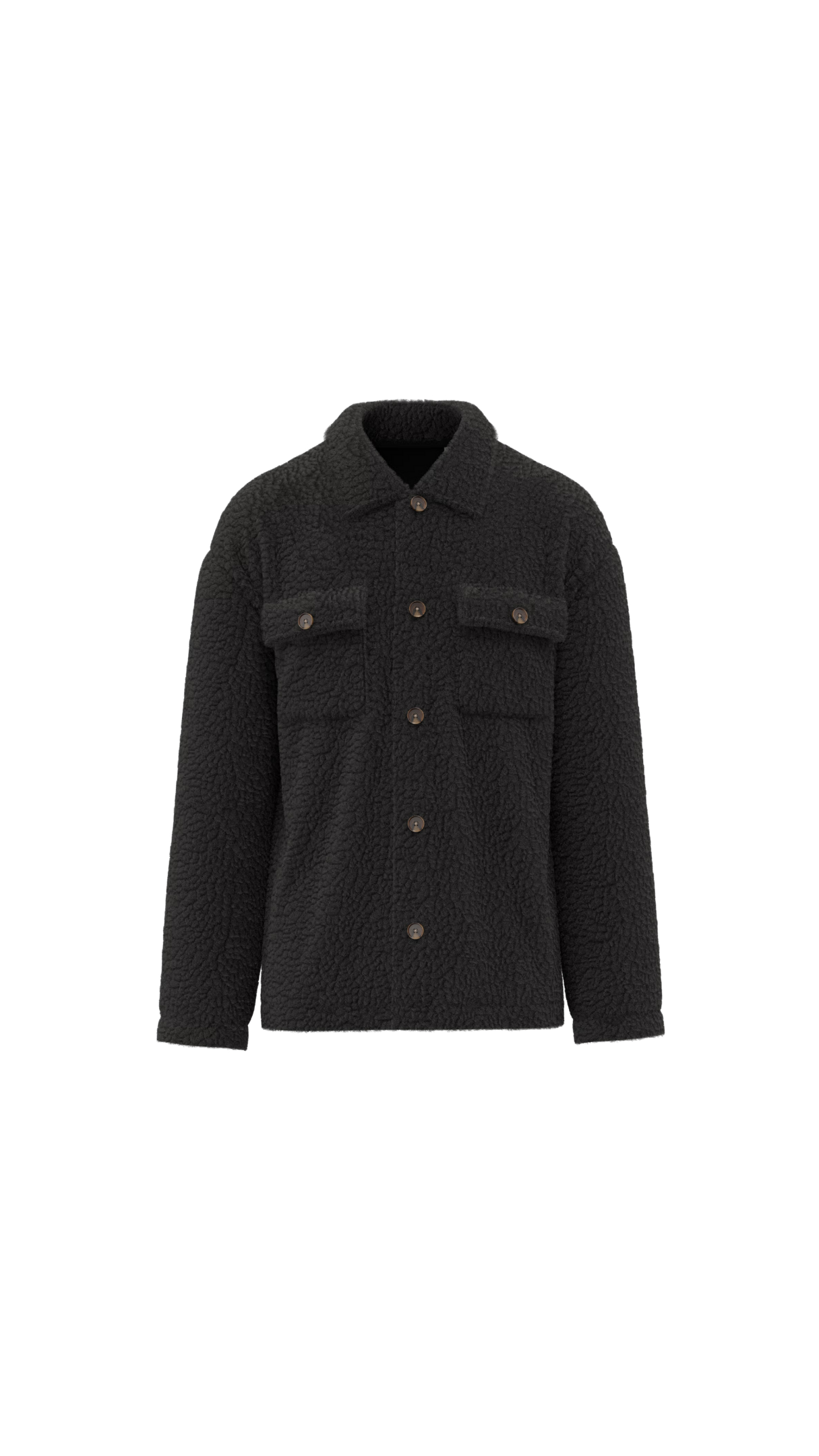 Giacca in Sherpa riciclato - Nero | Shenty