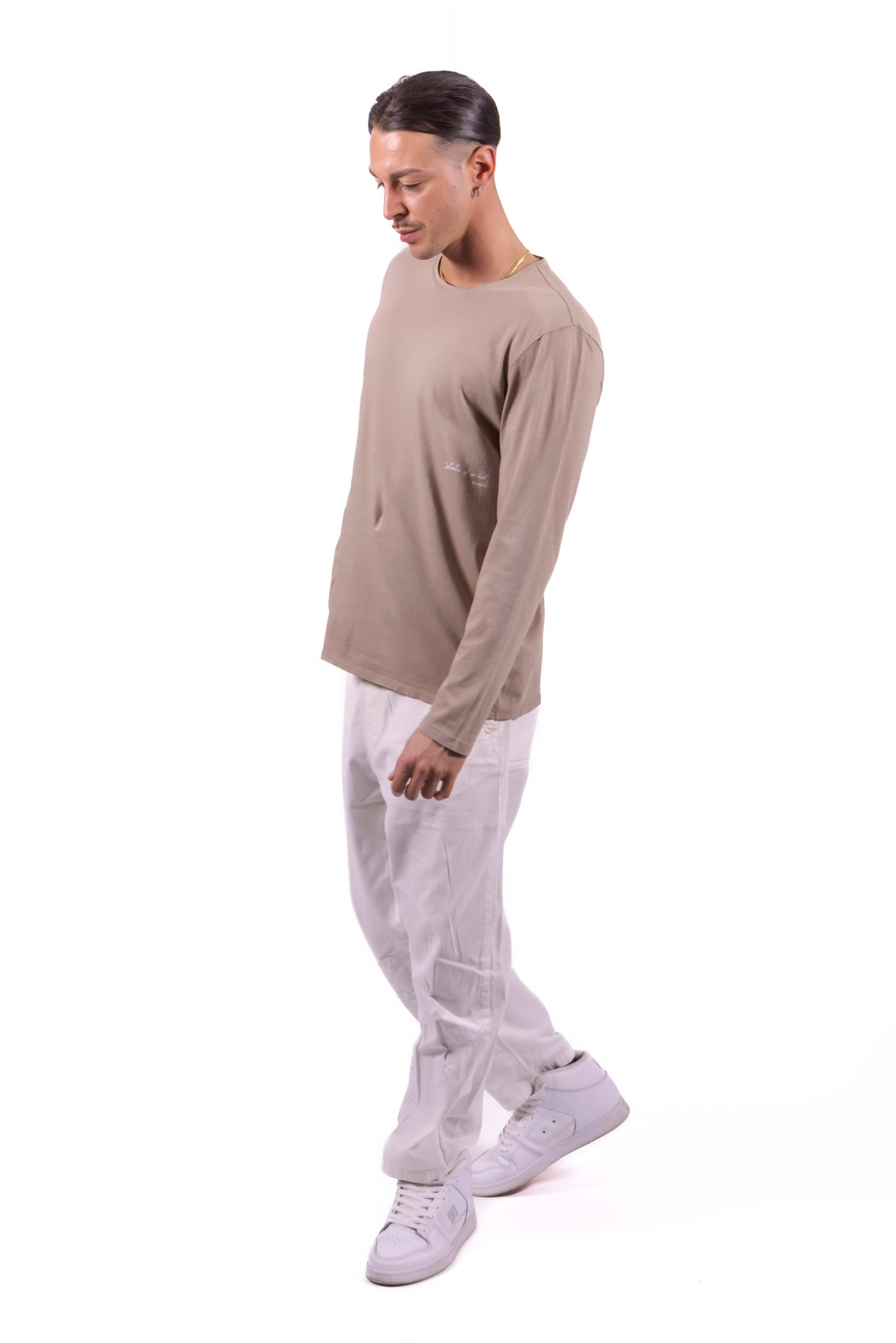 T-shirt Manica Lunga Bio - Caffèlatte | Shenty