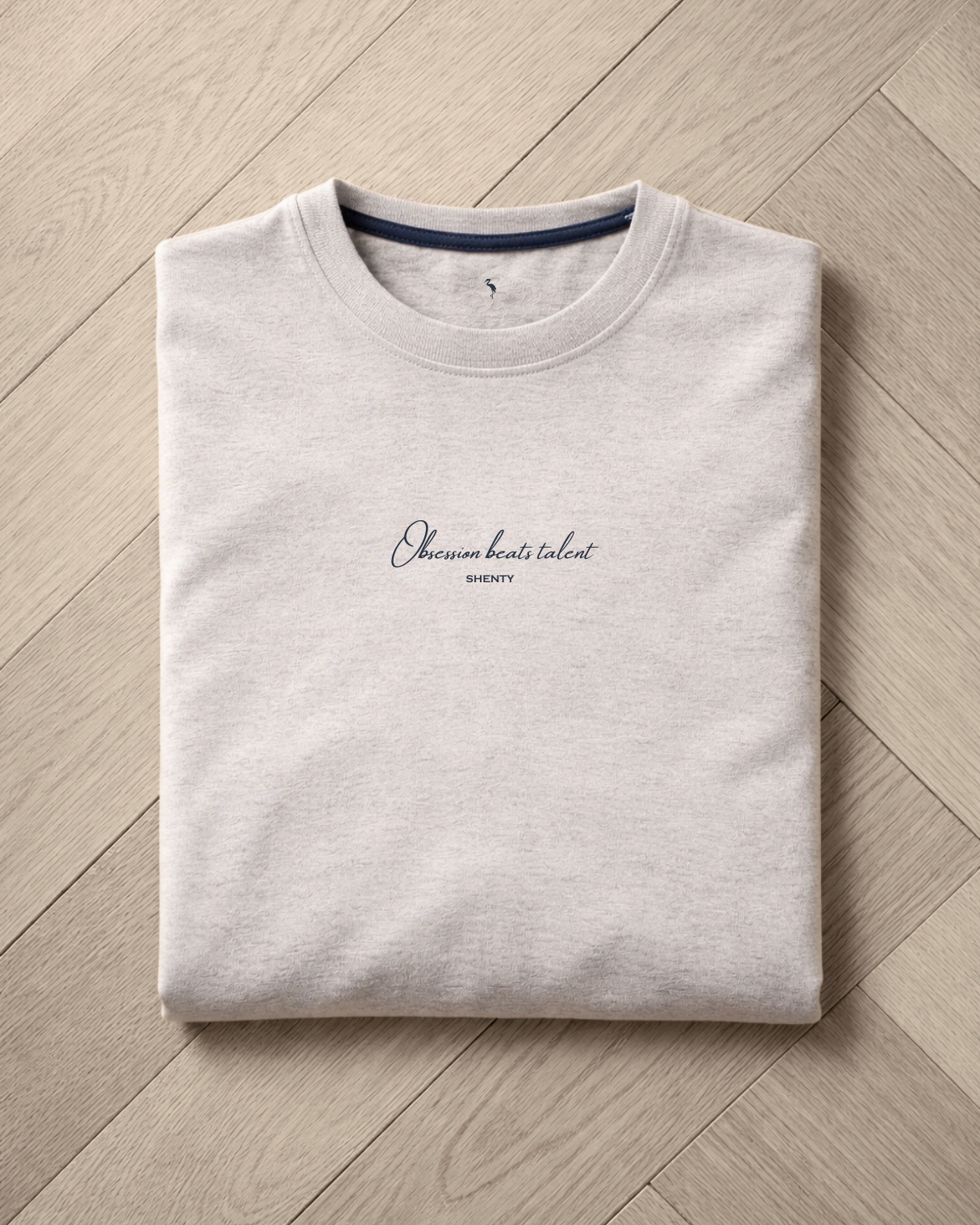 #28 T-shirt Recycled "Obsession Beats Talent"