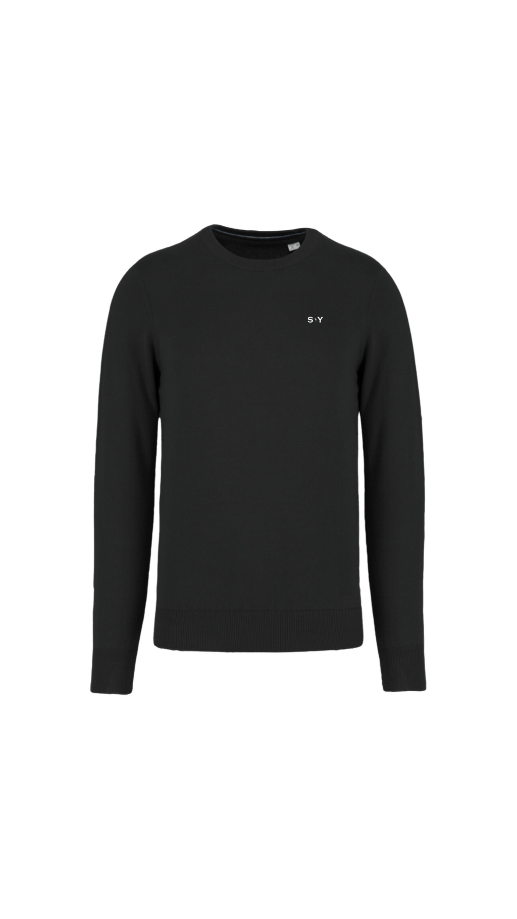Pullover in 100% cotone biologico nero