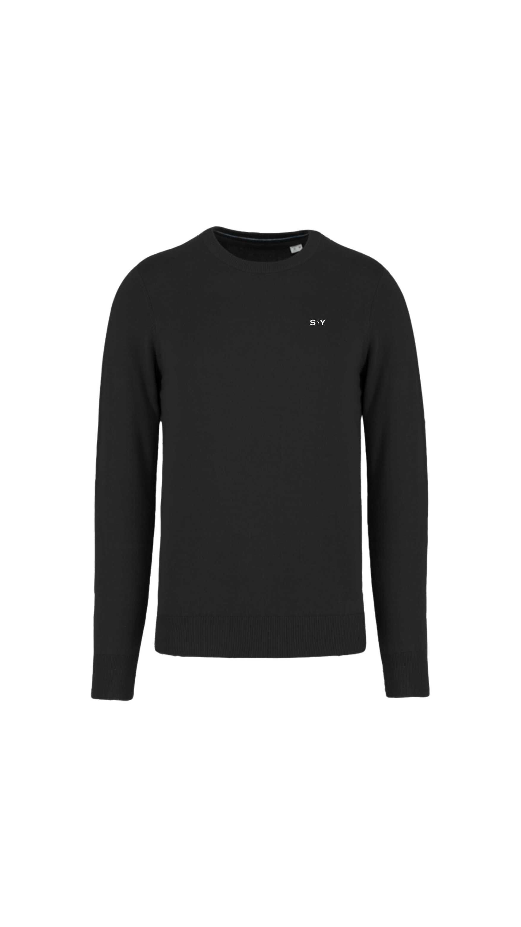Pullover in 100% cotone biologico nero