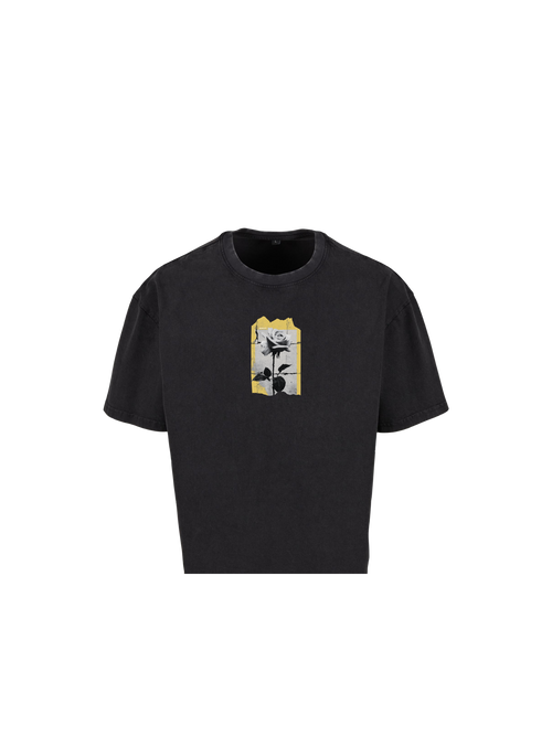 #41 T-shirt Cropped Oversized "Faded Rose"