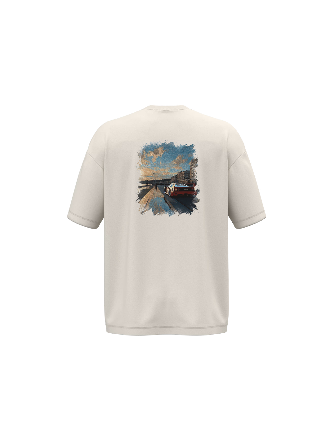 #43 T-shirt Oversized "Mosaic Fast-Car"