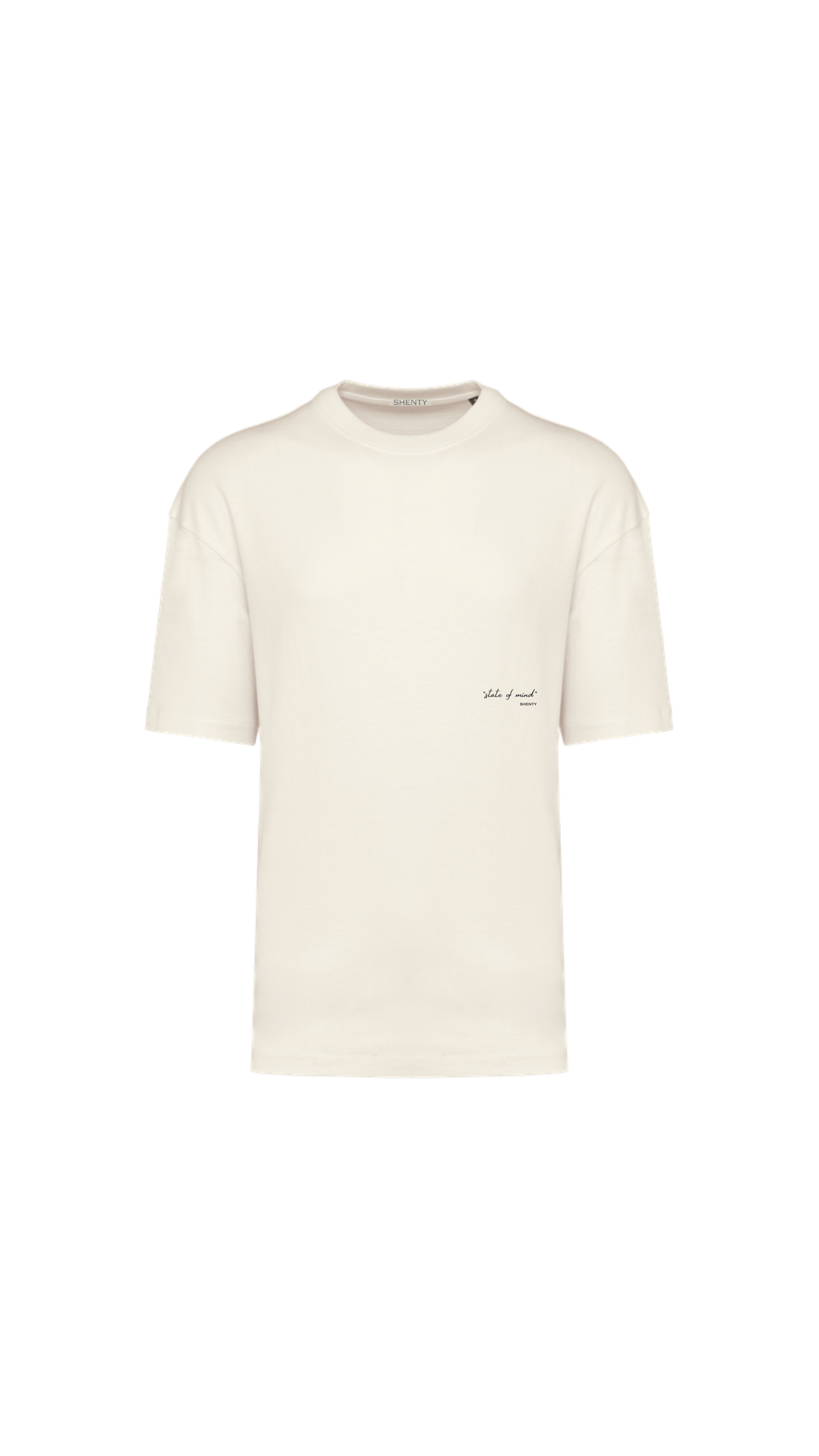 T-shirt Oversized in Cotone Biologico - Latte di Cocco | Shenty