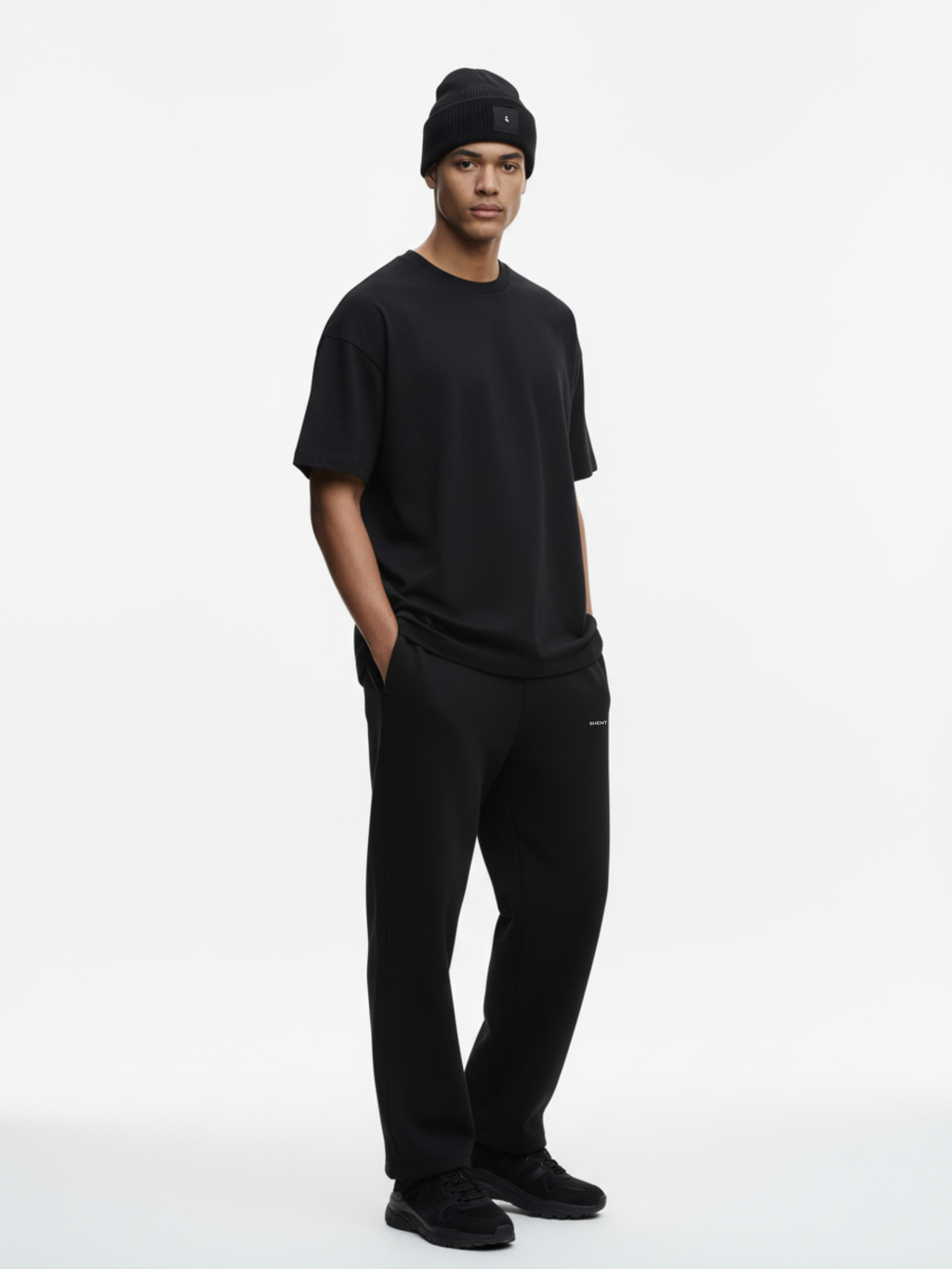 T-shirt Oversized in Cotone Biologico - Nero | Shenty