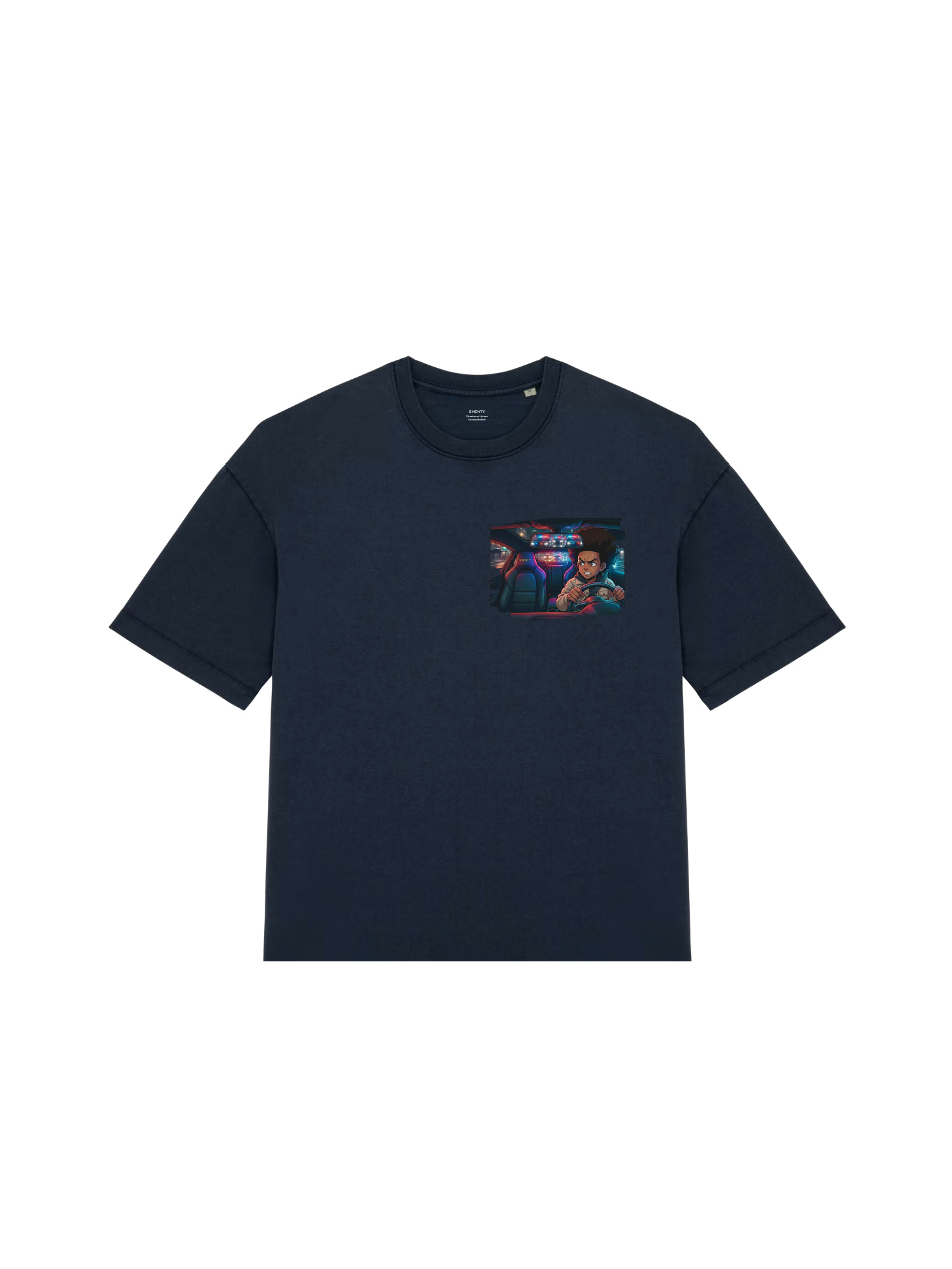 #35 T-shirt Oversize "Manga & Police"