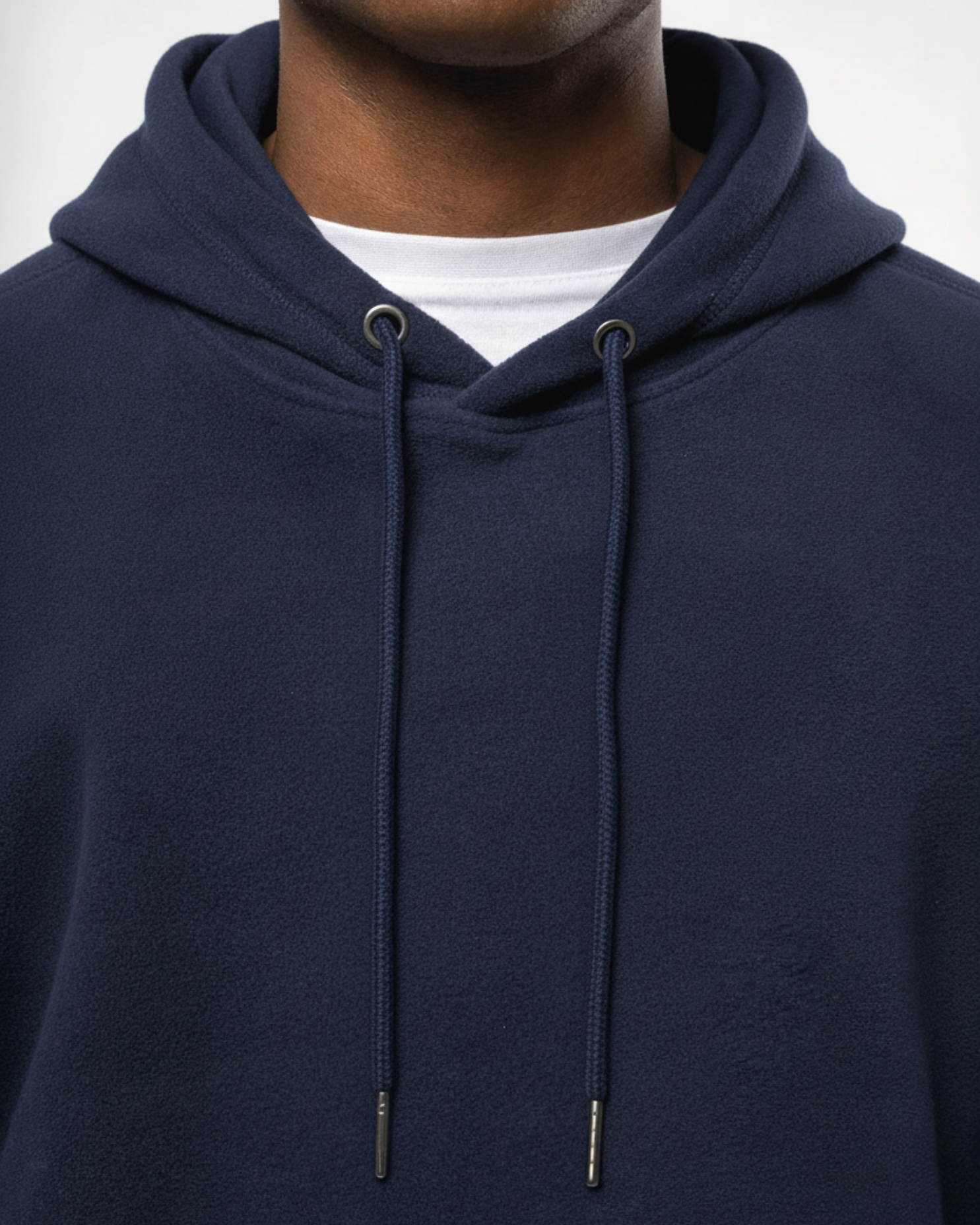 Felpa Hoodie Oversized in Pile Riciclato - Blue Navy | Shenty