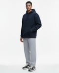 Felpa Hoodie Oversized in Pile Riciclato - Blue Navy | Shenty