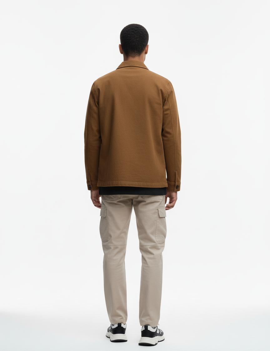 Giacca Worker Cotone Bio  - Caramel Dust | Shenty