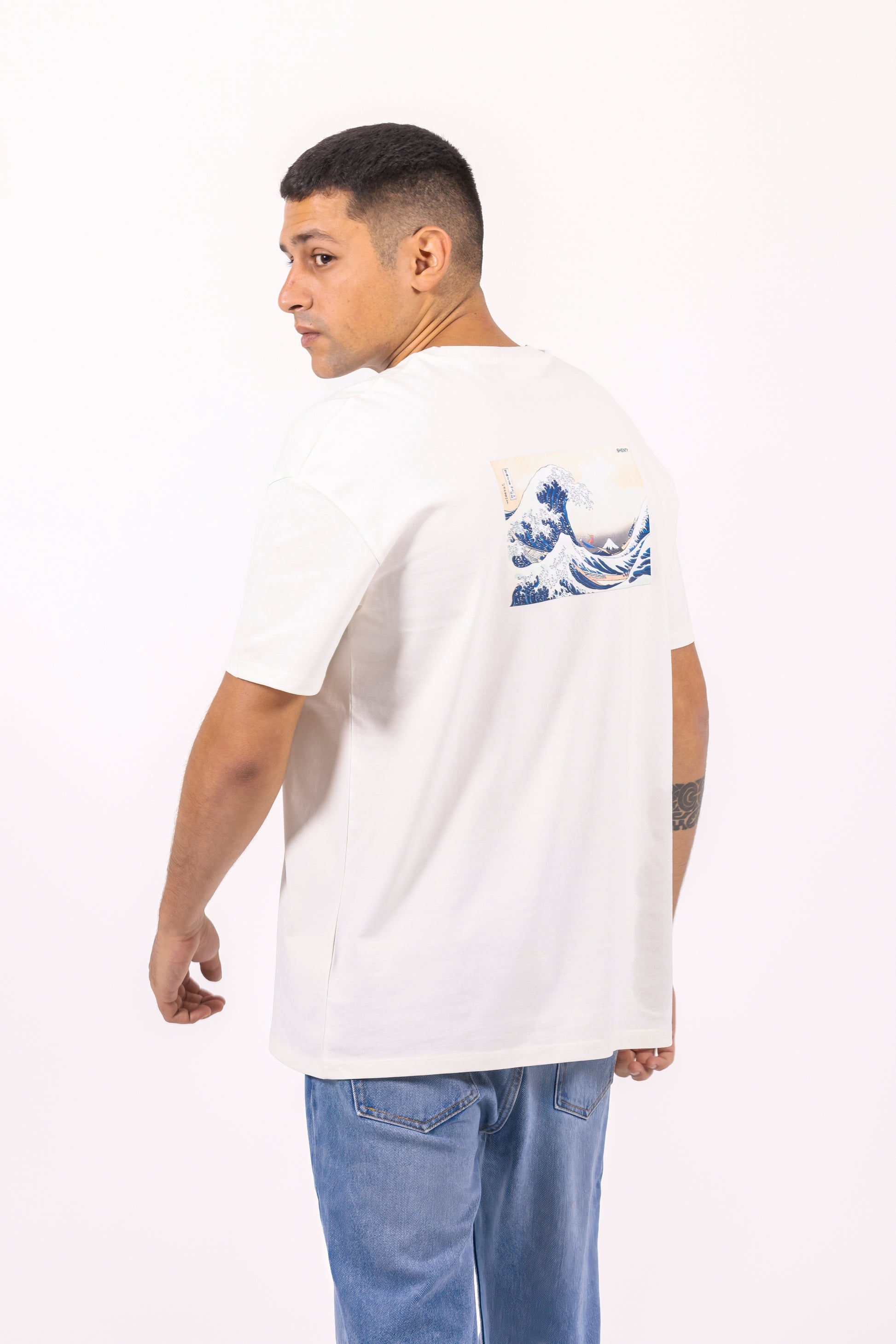 #7 T-shirt Organic Oversized "The Great Wave"