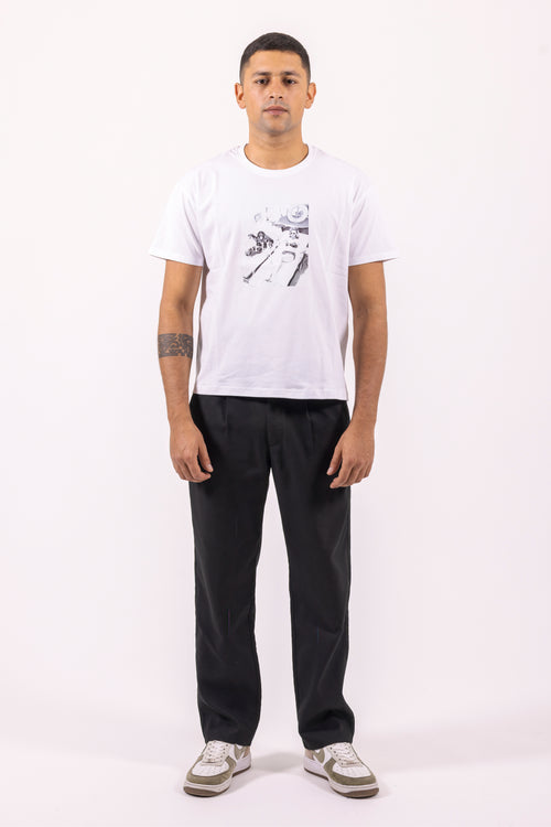 #9 T-shirt Organic Cropped "The Beauty & The Monkey"