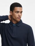 Polo a Coste in Cotone Biologico - Blue Navy | Shenty