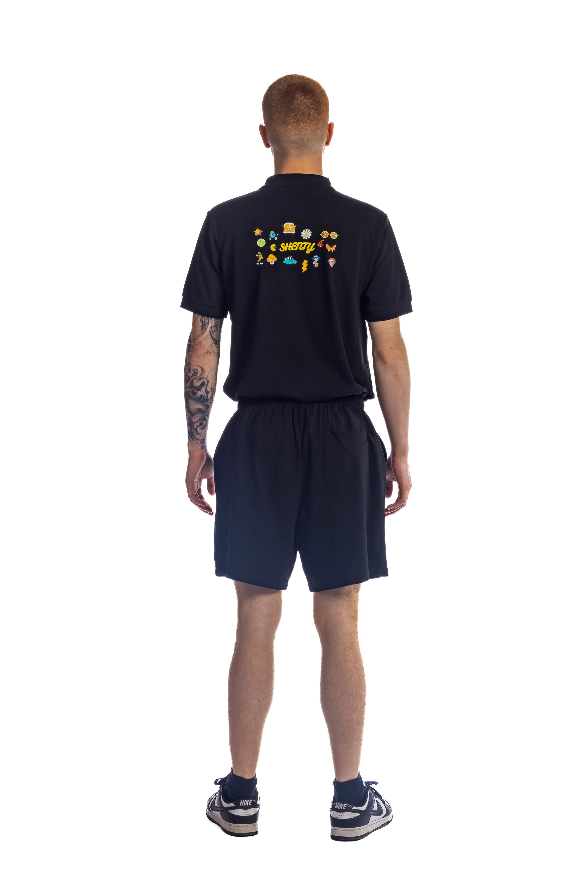 100% organic cotton shorts - Black
