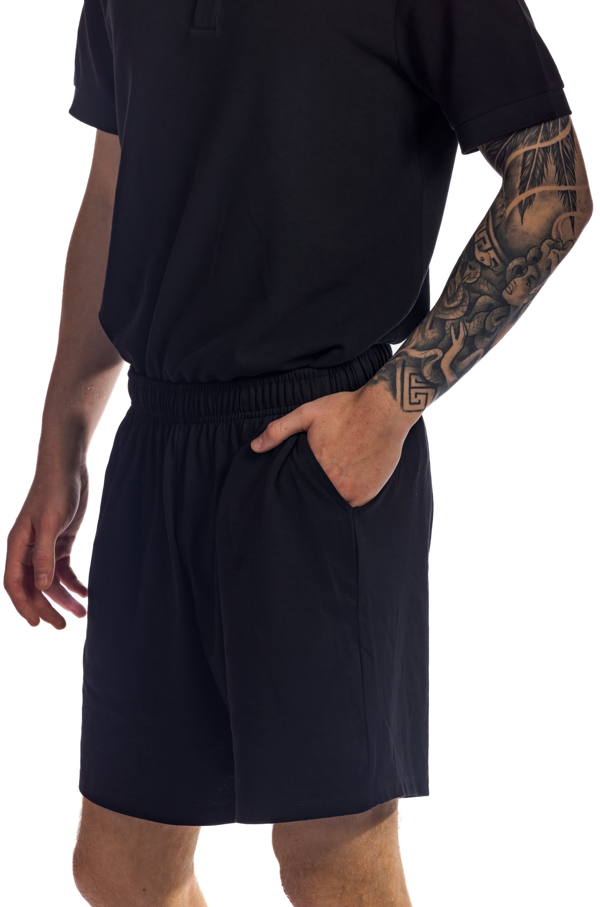 100% organic cotton shorts - Black