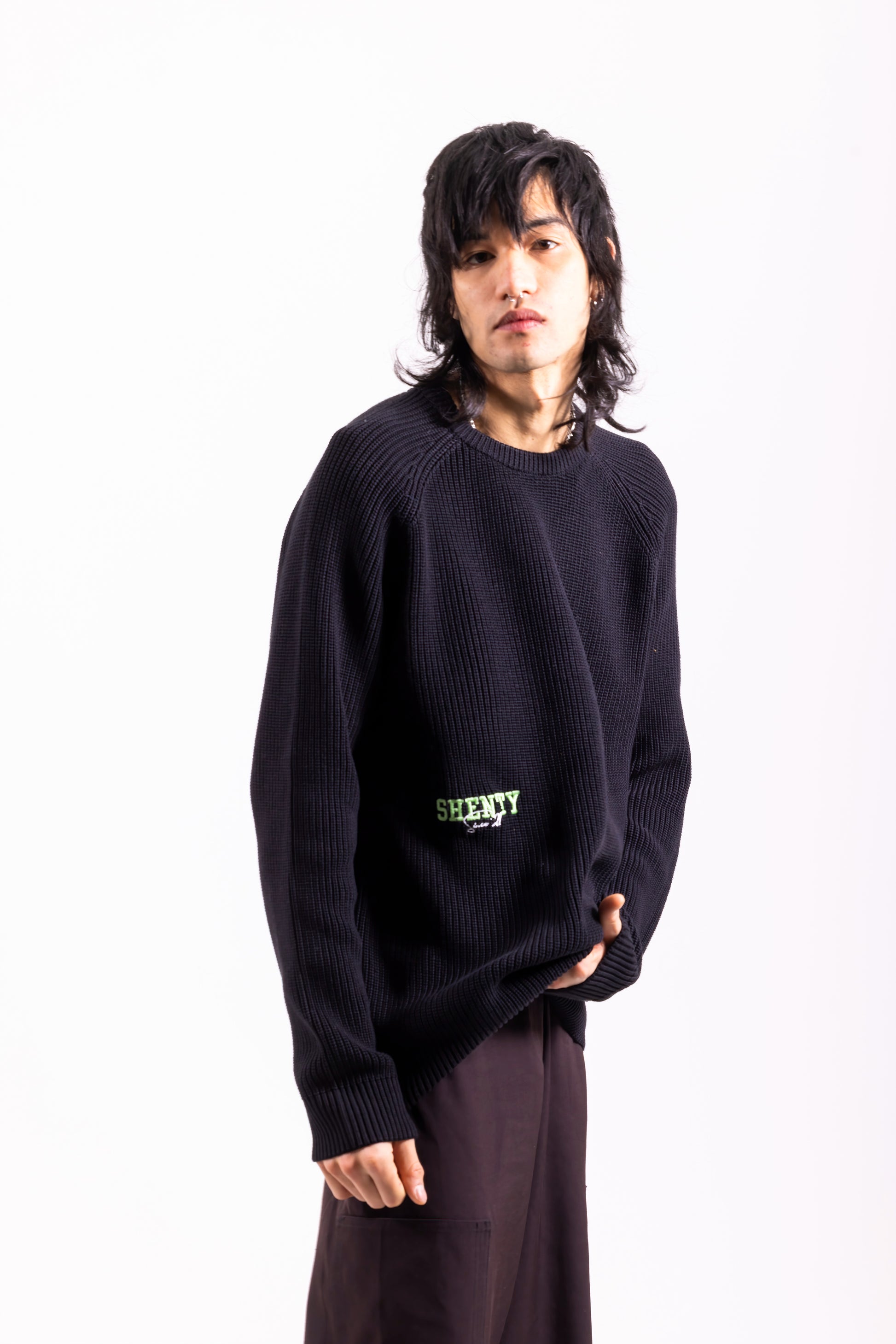 #1 Pullover Black Cotone Bio