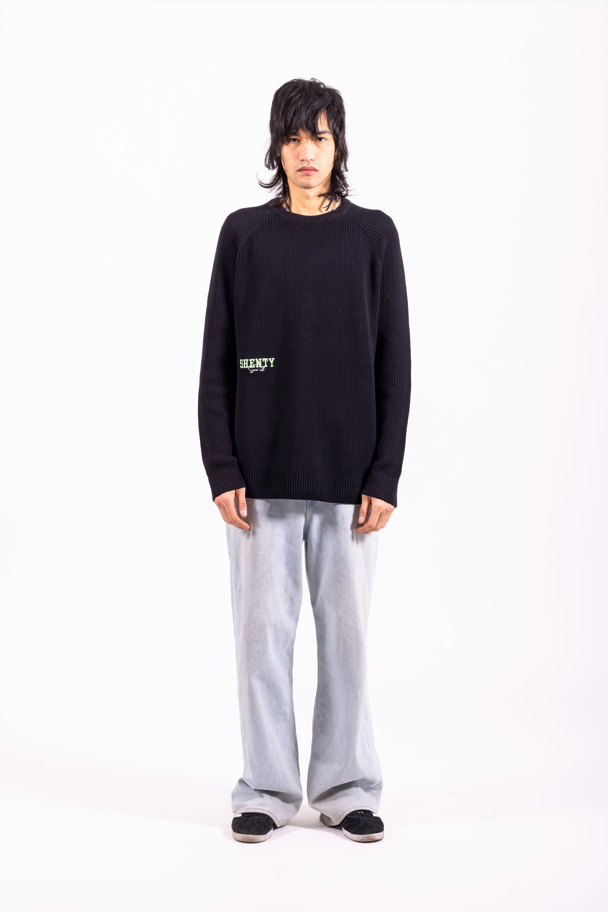 #1 Pullover Black Cotone Bio