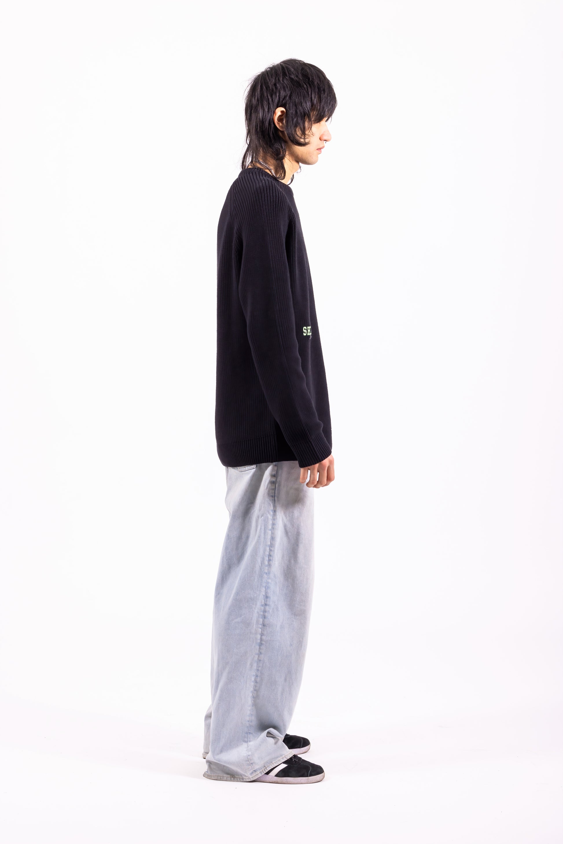 #1 Pullover Black Cotone Bio